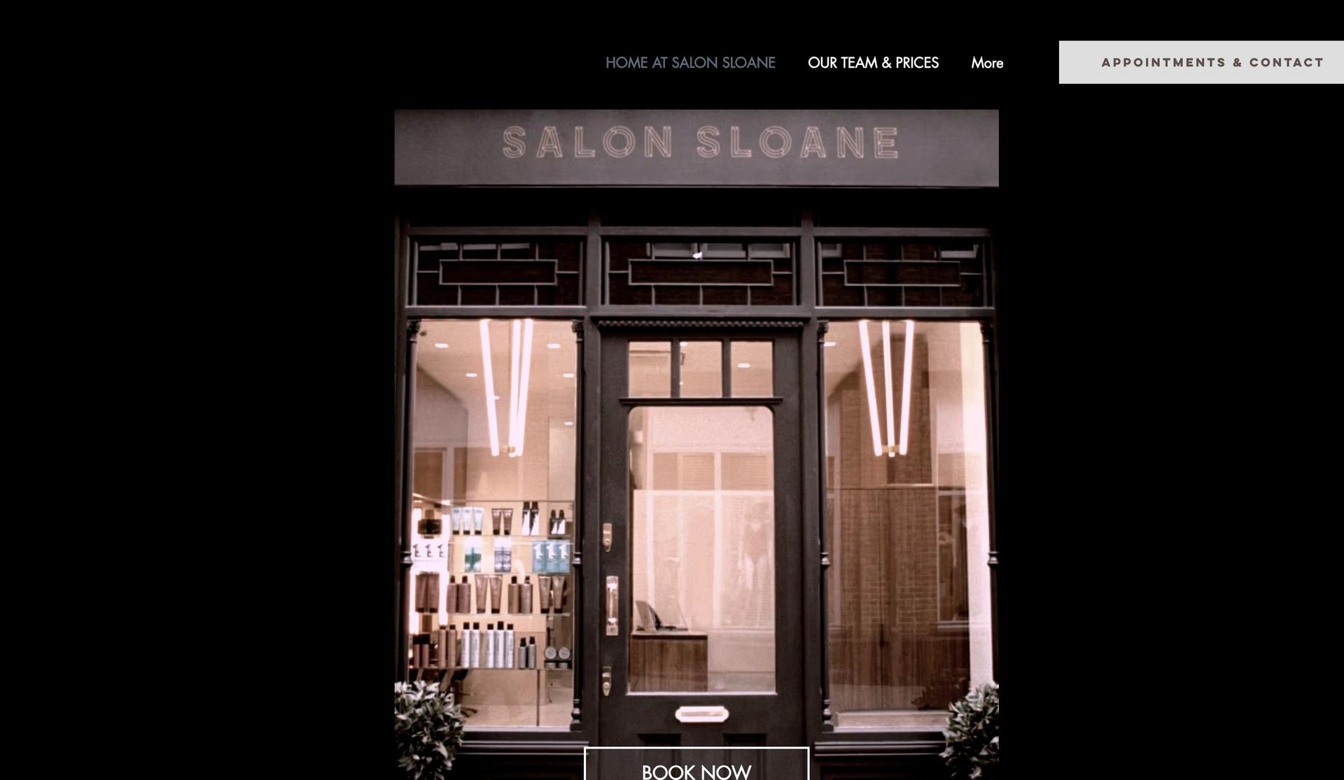 Salon Sloane-hair salon websites