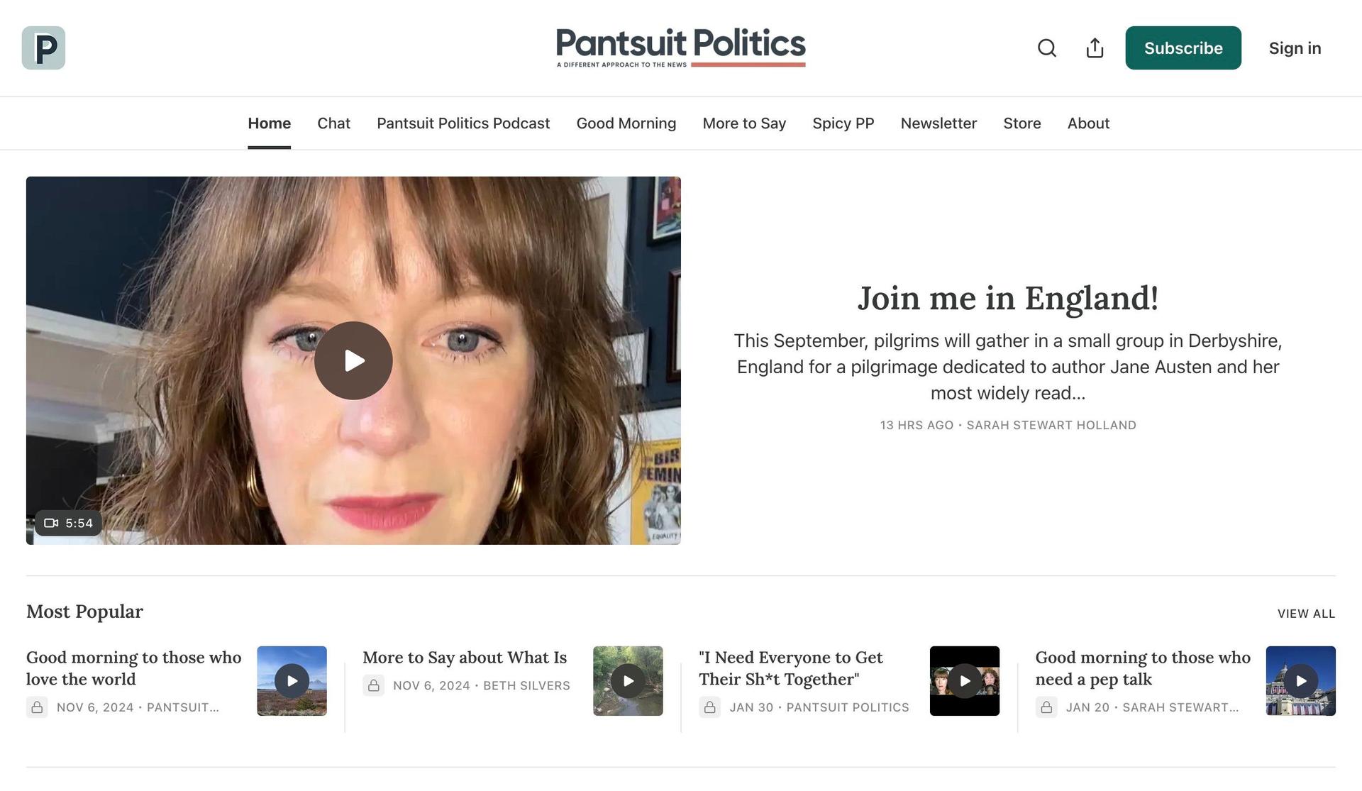Pantsuit Politics Show-content creator portfolios