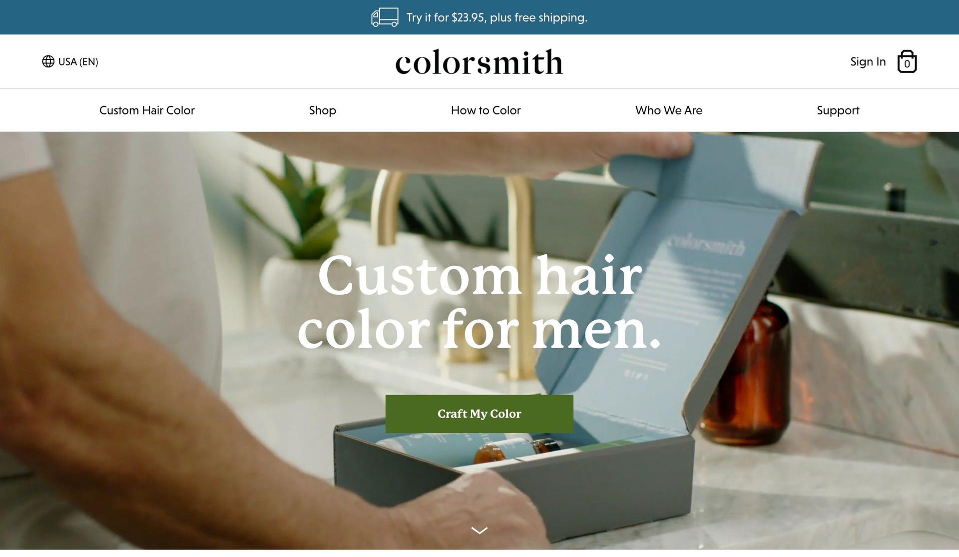 Colorsmith-homepage design examples