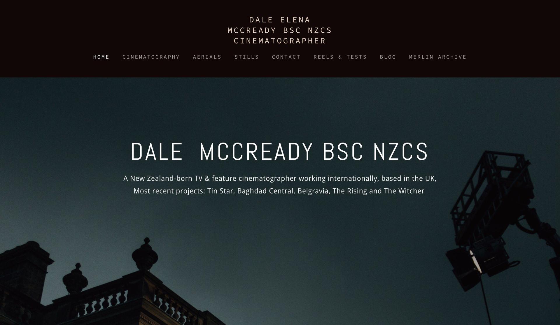 Dale McCready-filmmaker website examples