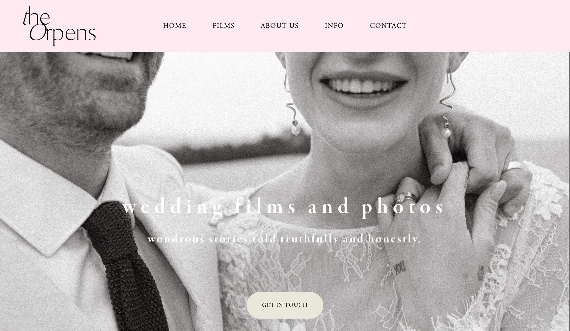 Orpen Films-filmmaker website examples