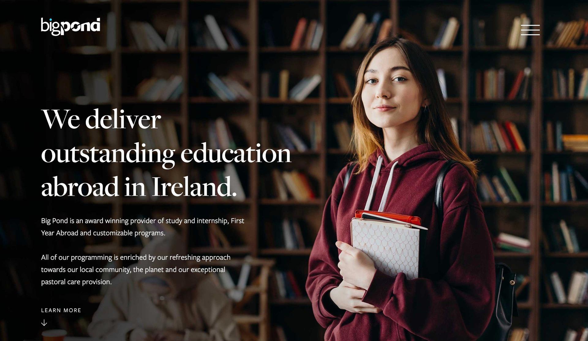 Big Pond Education-examples of education websites
