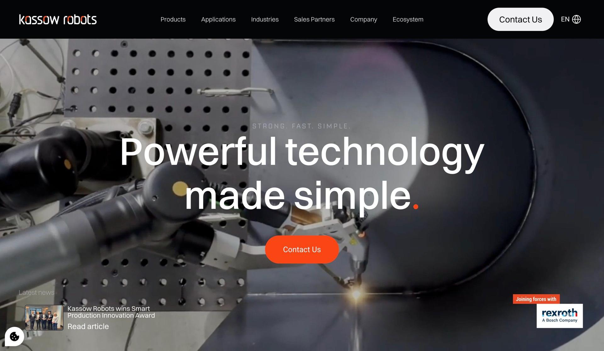 Kassow Robots-technology website examples