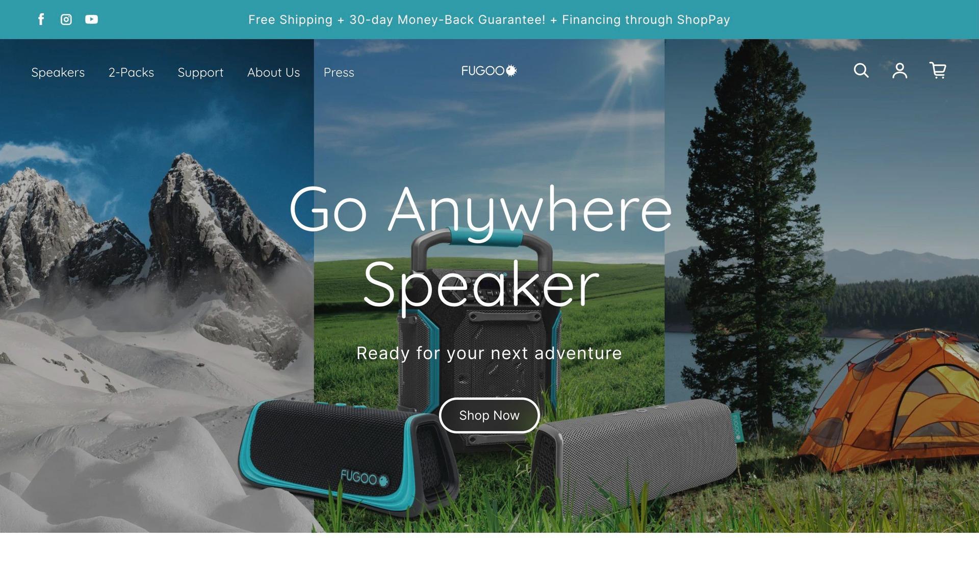 Fugoo-technology website examples