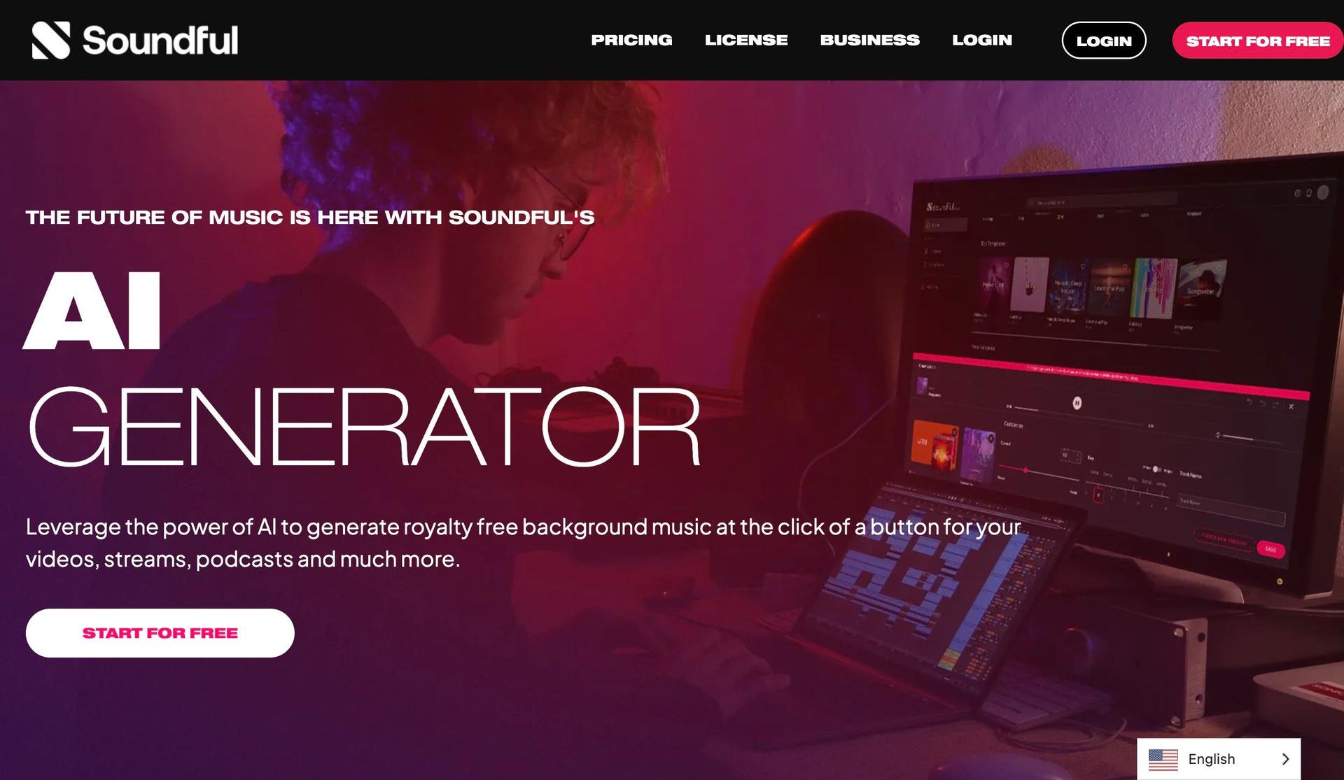 Soundful-technology website examples
