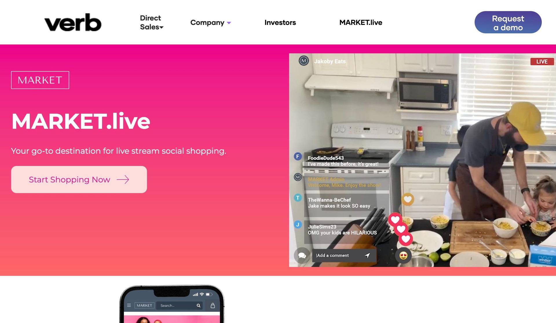 Verb-technology website examples