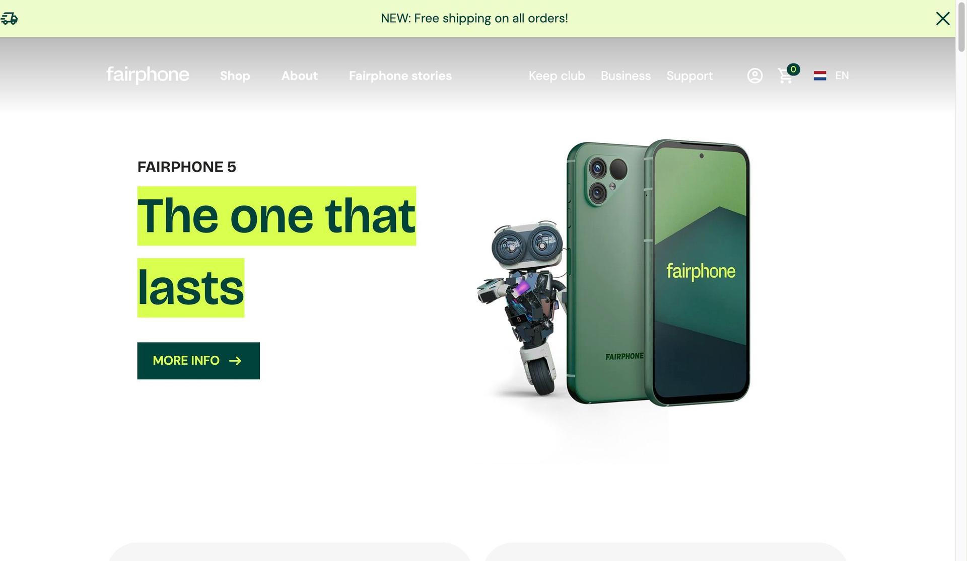 Fairphone-technology website examples
