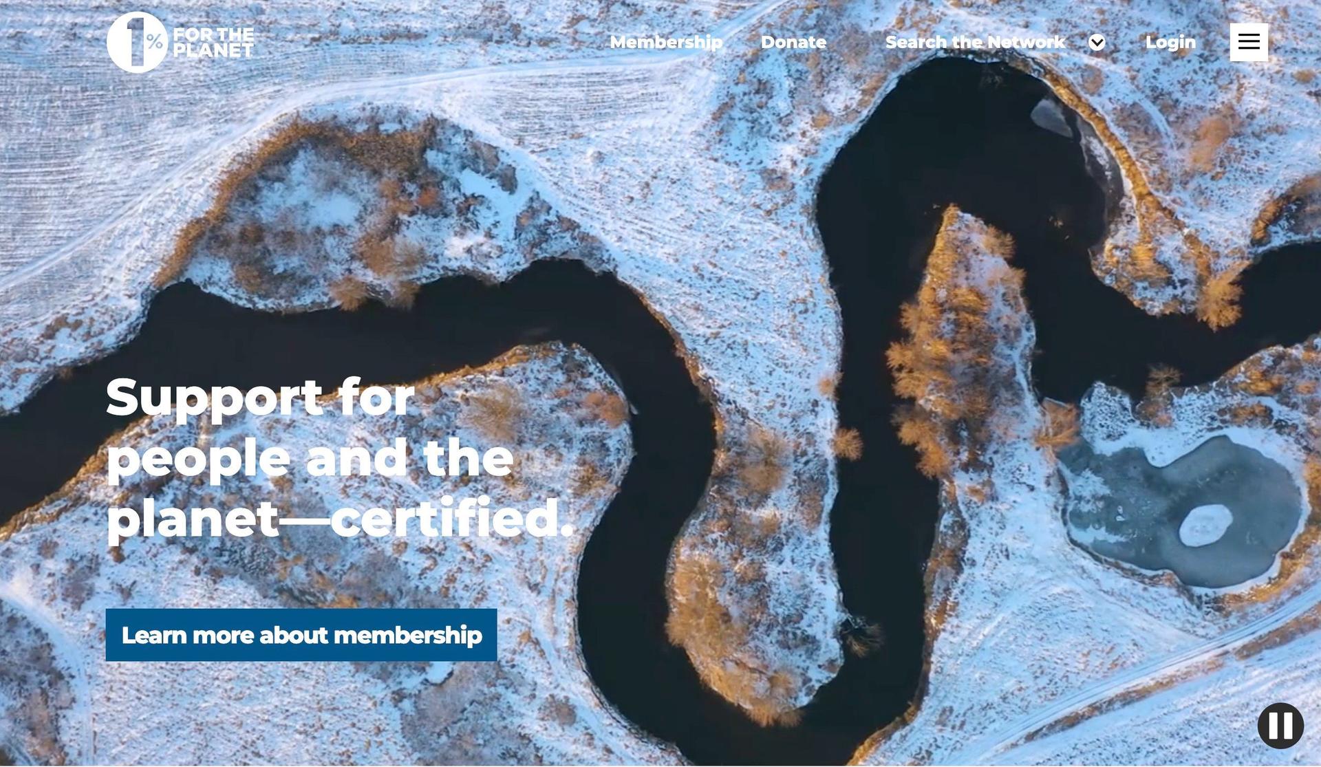 One Percent for the Planet-examples of accessible websites