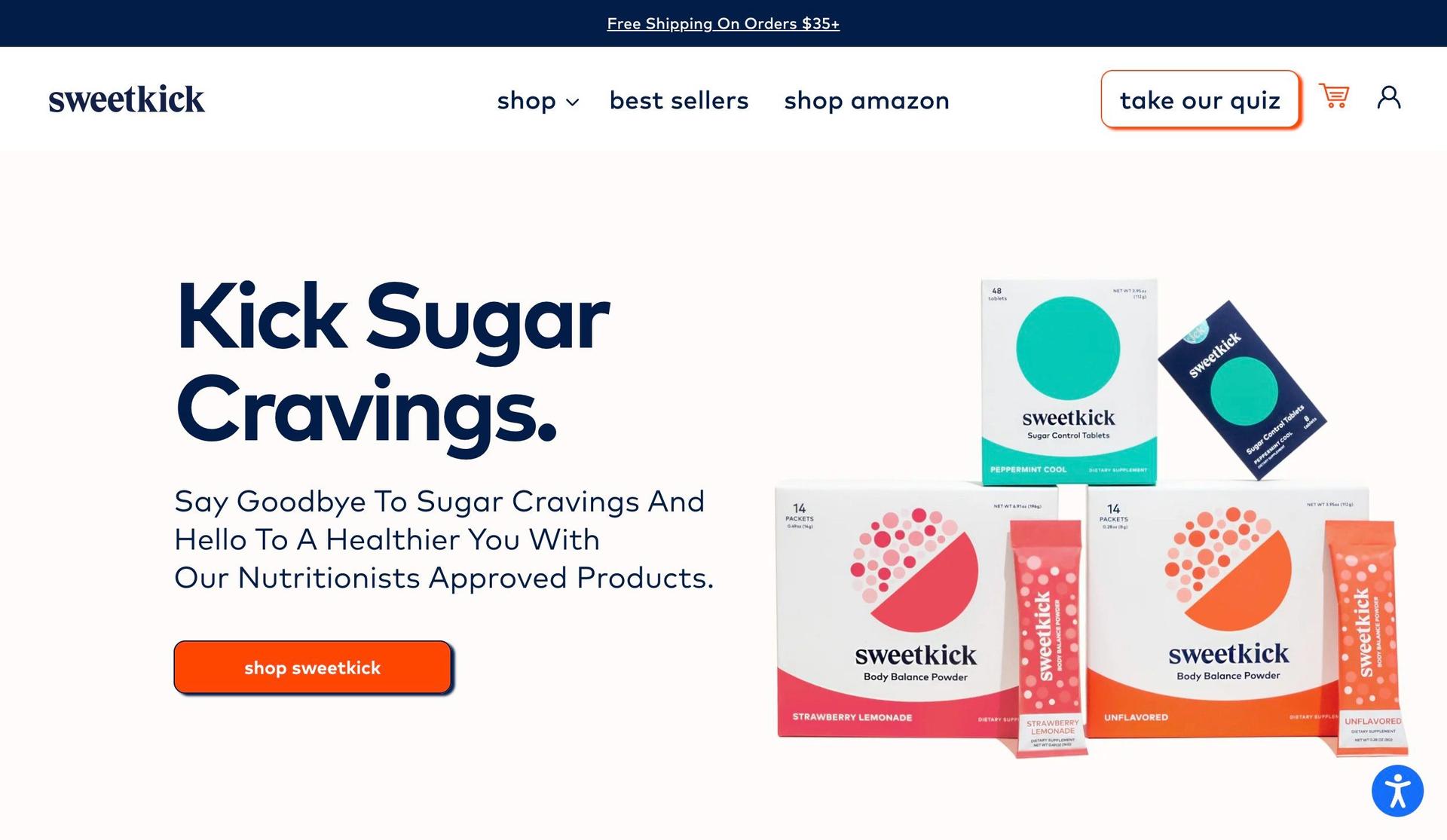 Sweetkick-examples of accessible websites