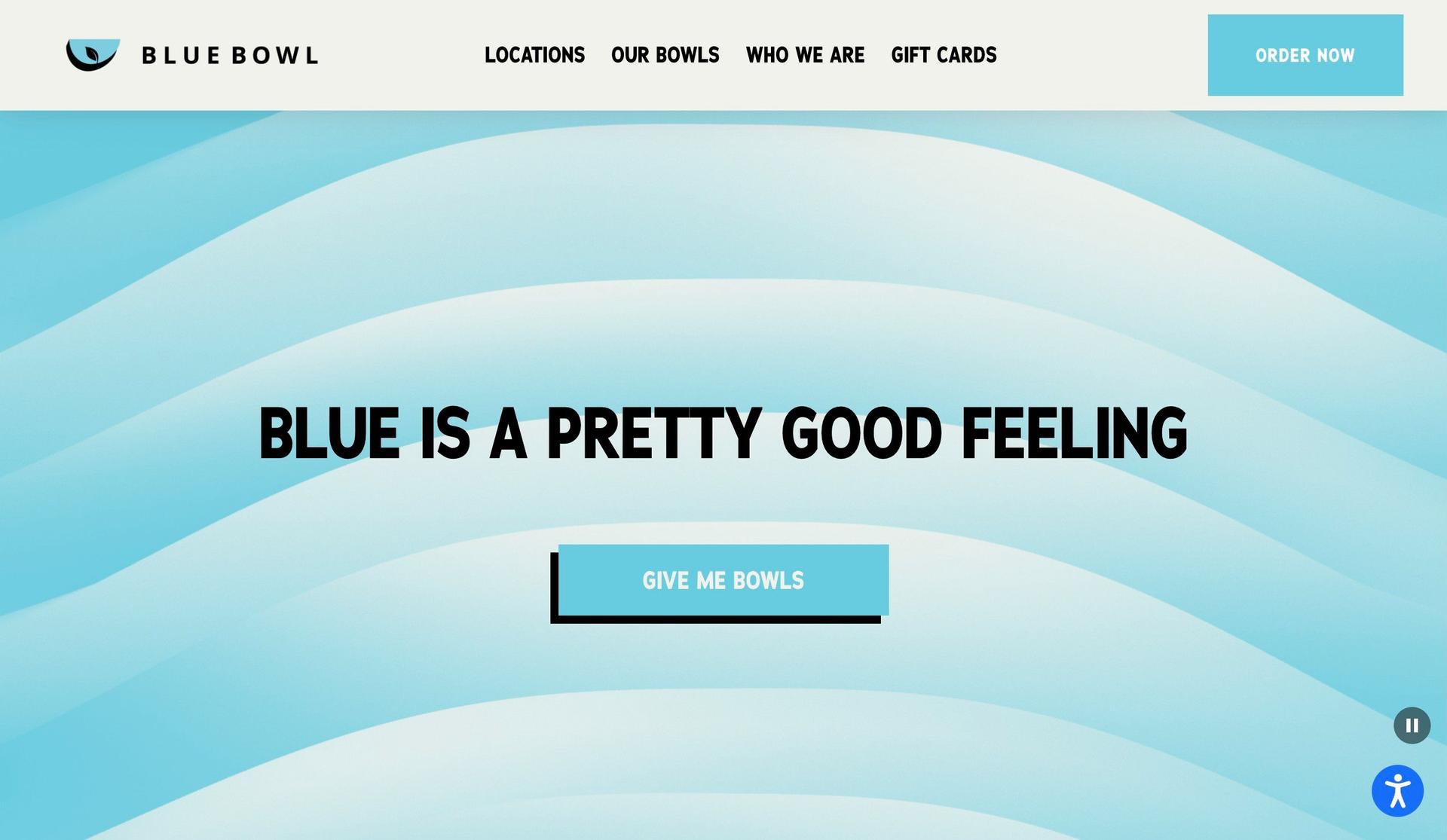 My Blue Bowl-examples of accessible websites