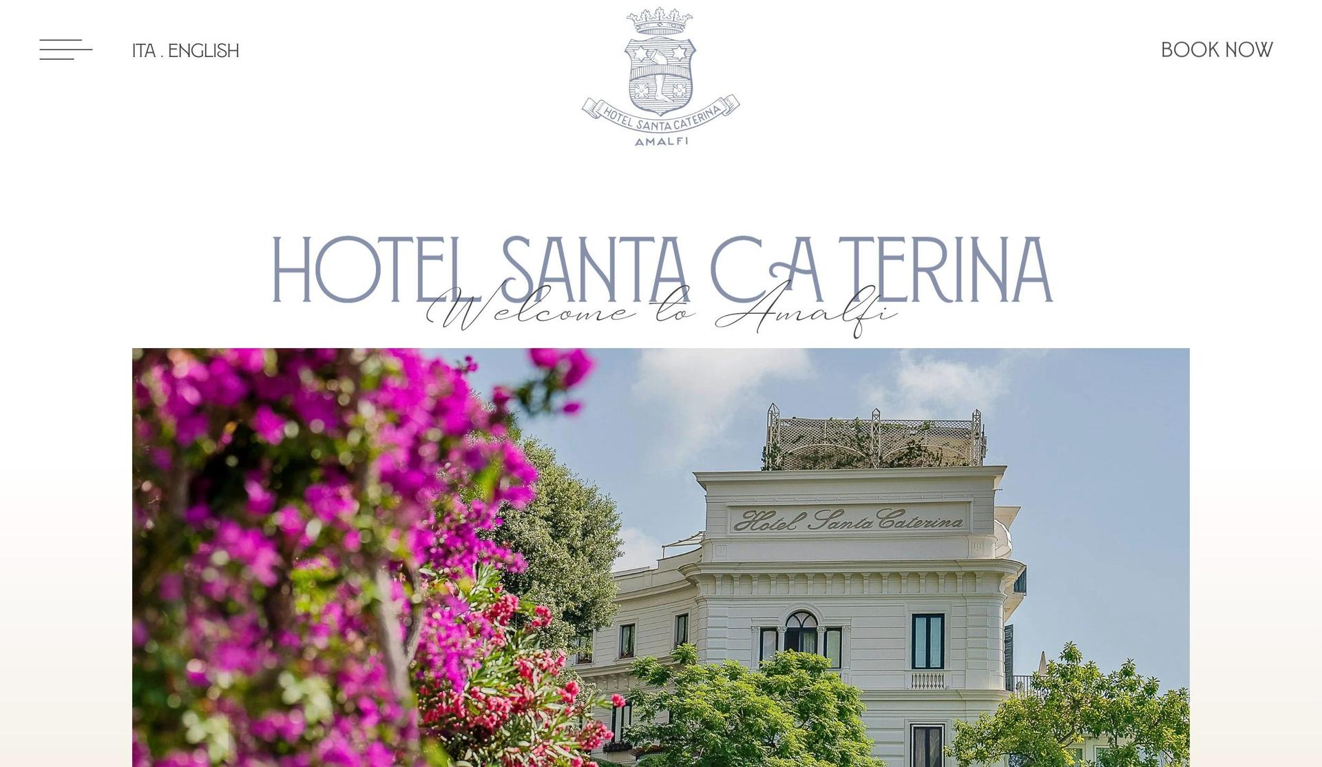 Hotel Santa Caterina-elegant website design examples