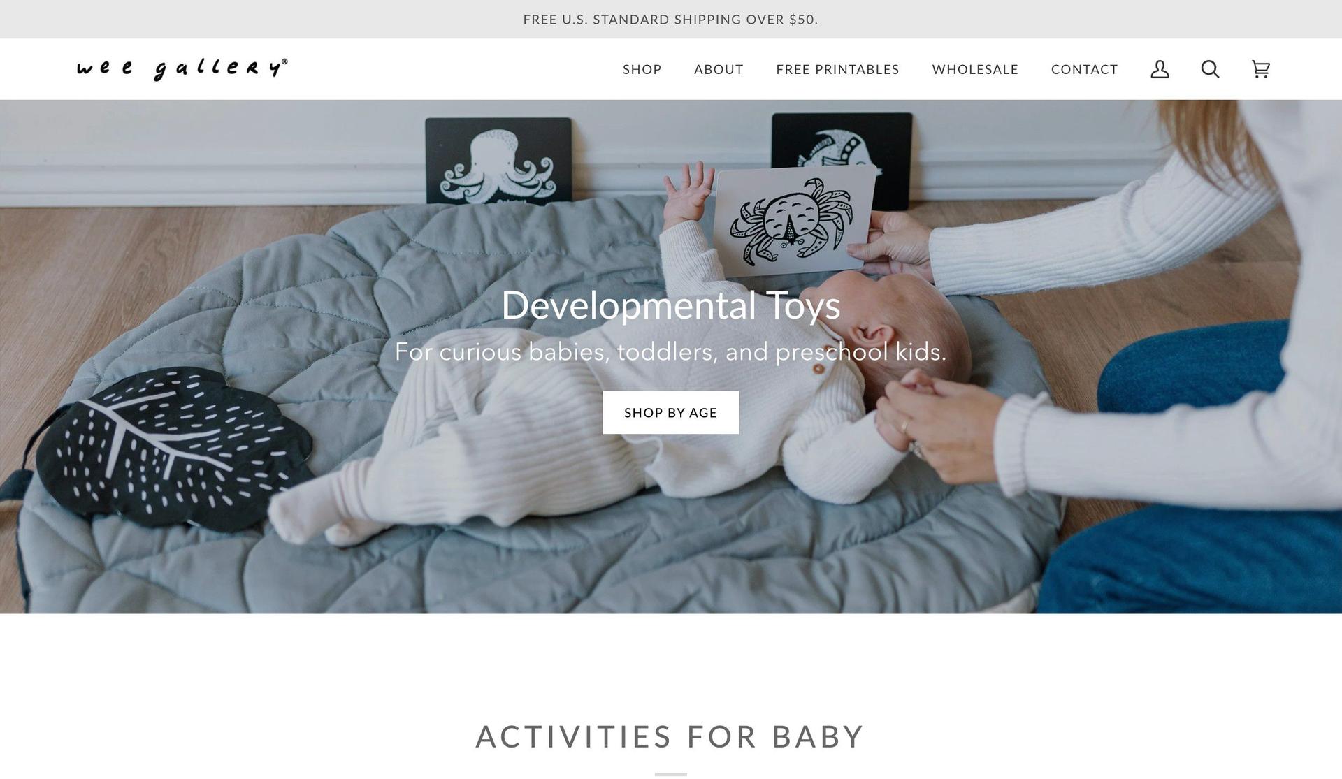 Wee Gallery-art gallery website examples