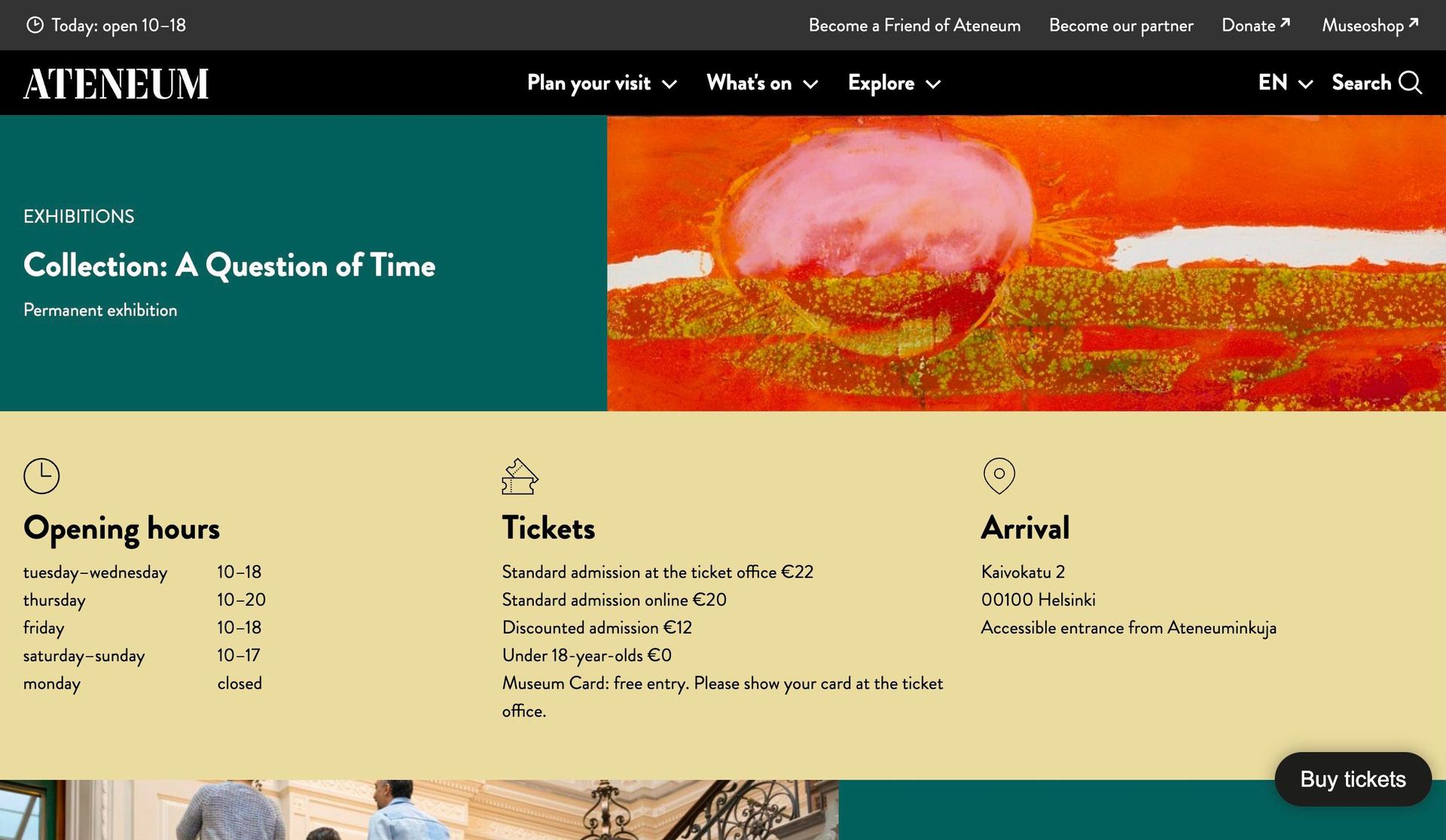 Ateneum-art gallery website examples