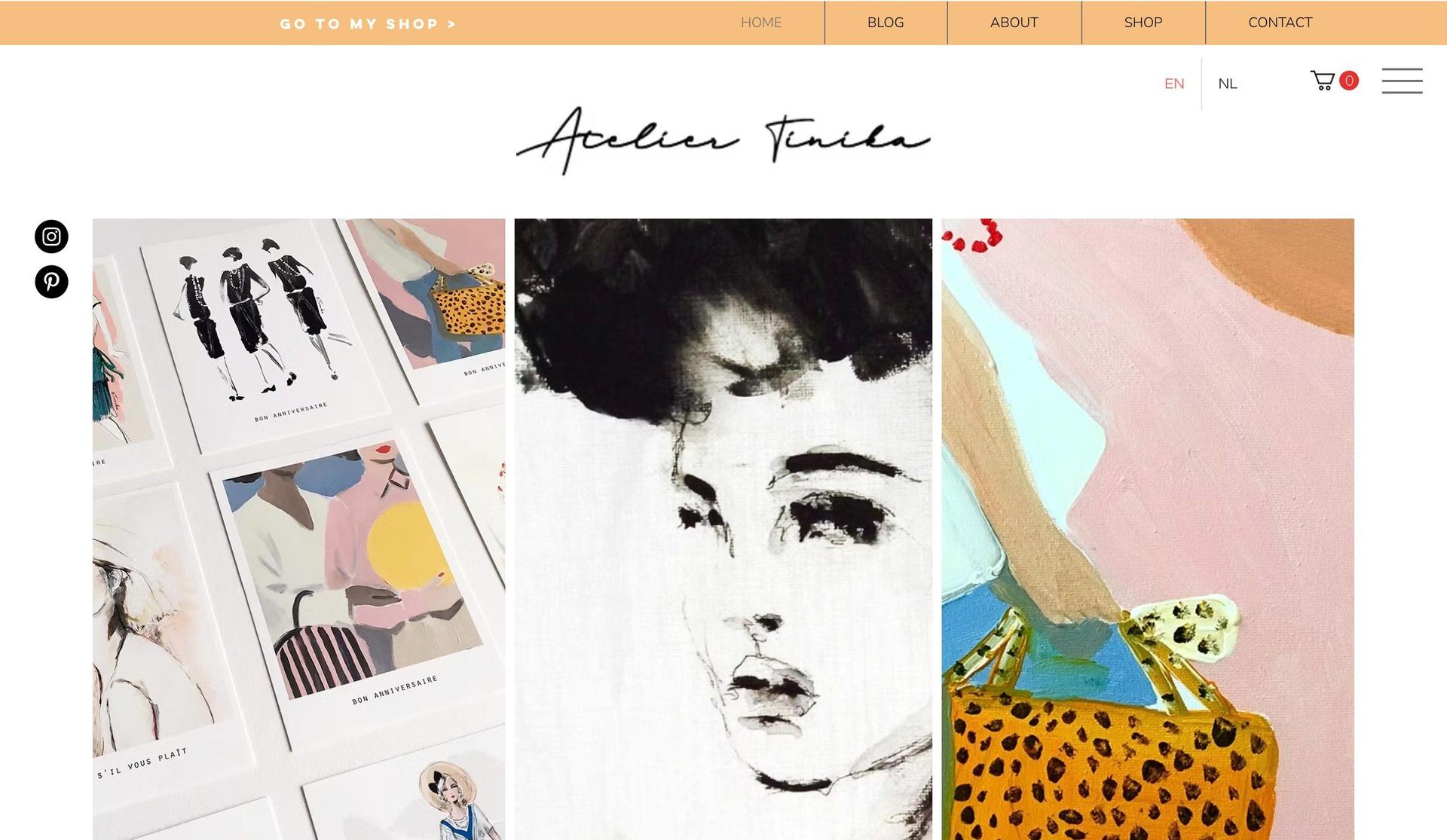 Atelier Tinika-static website examples