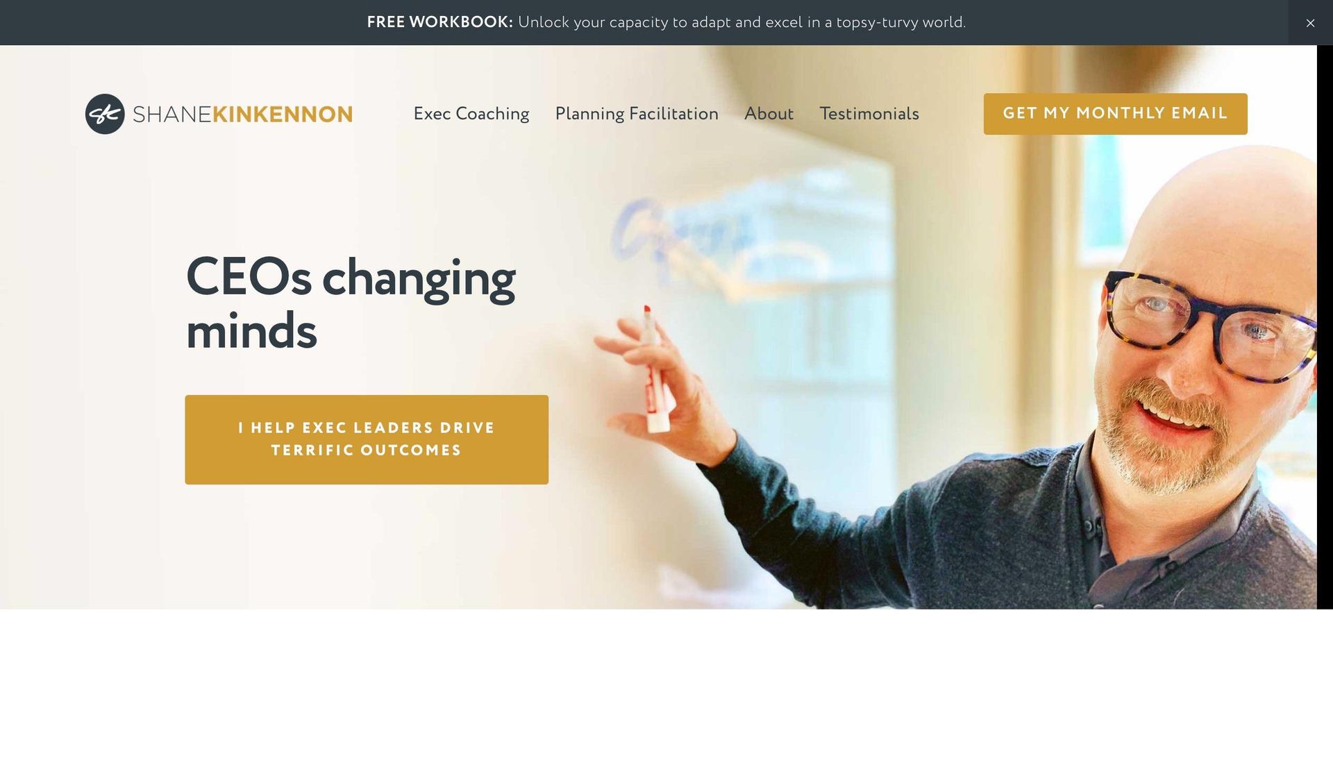 Shane Kinkennon-static website examples