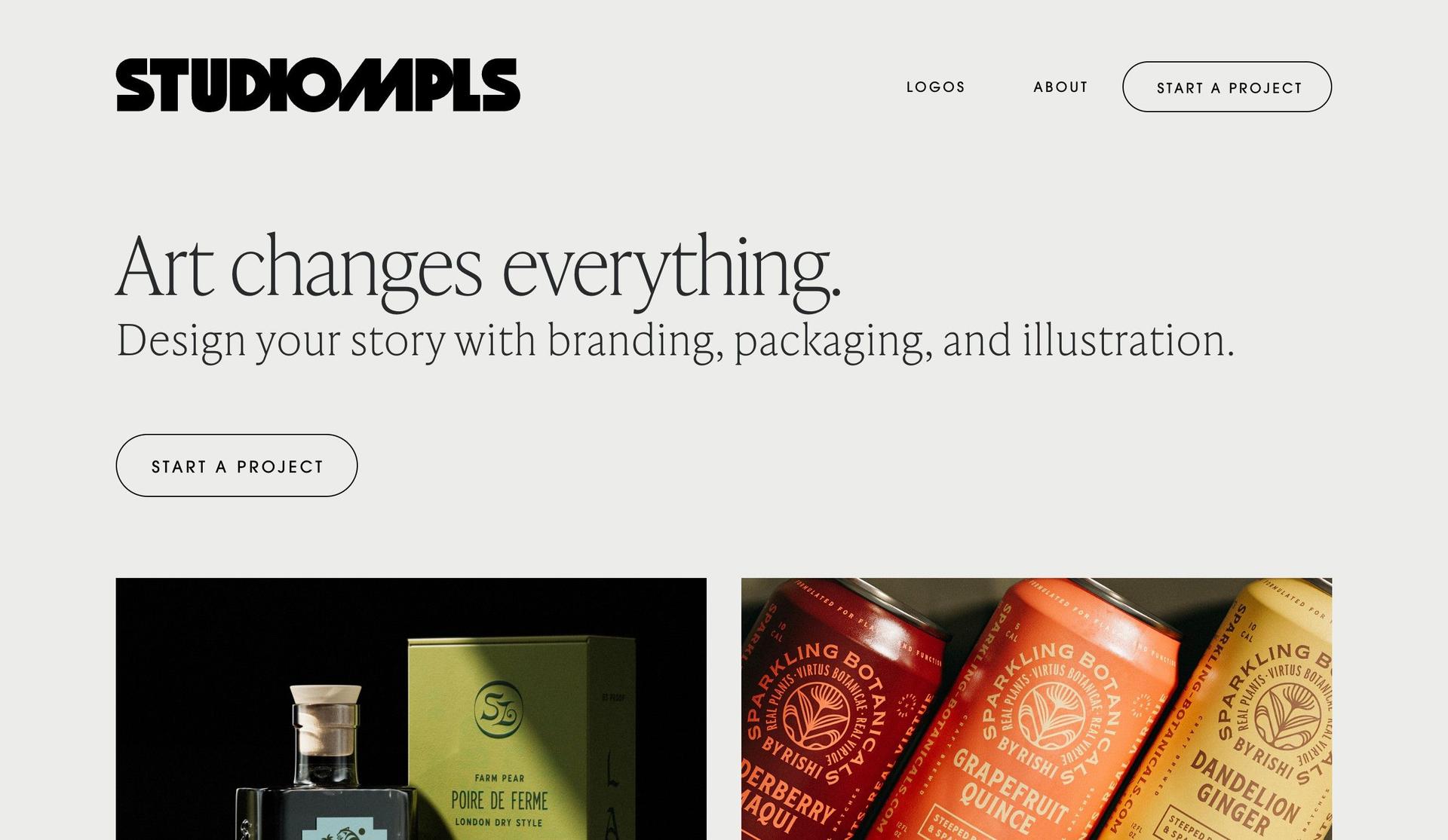 Studio MPLS-static website examples