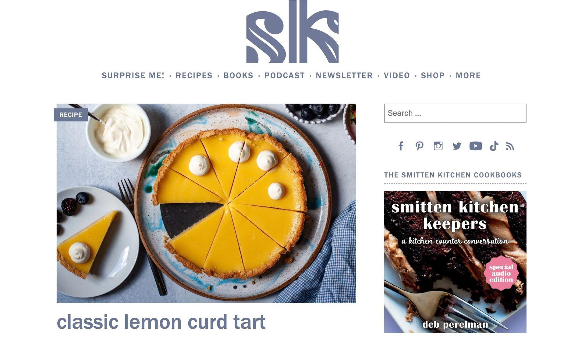 Smitten Kitchen-informational websites