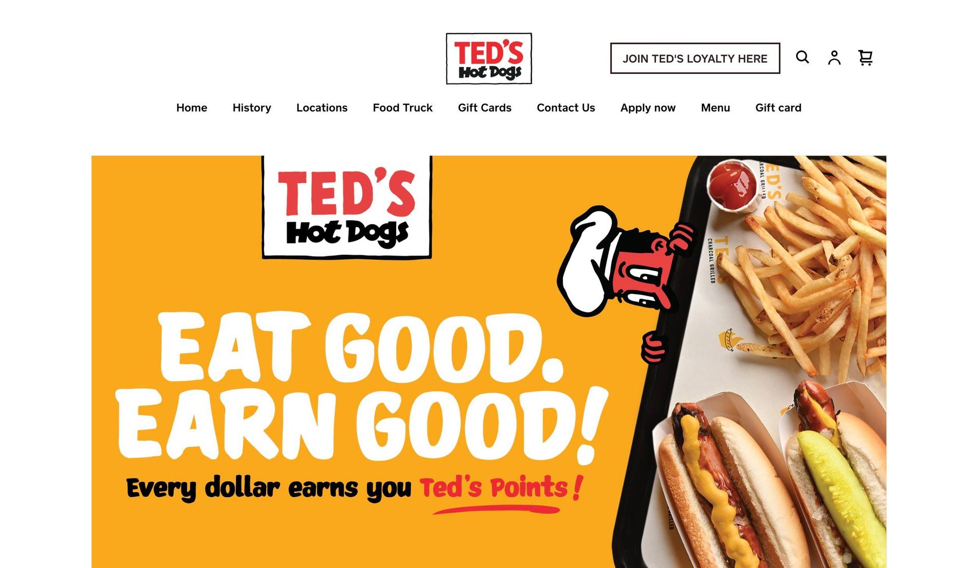 Ted's Hot Dogs-square online store examples