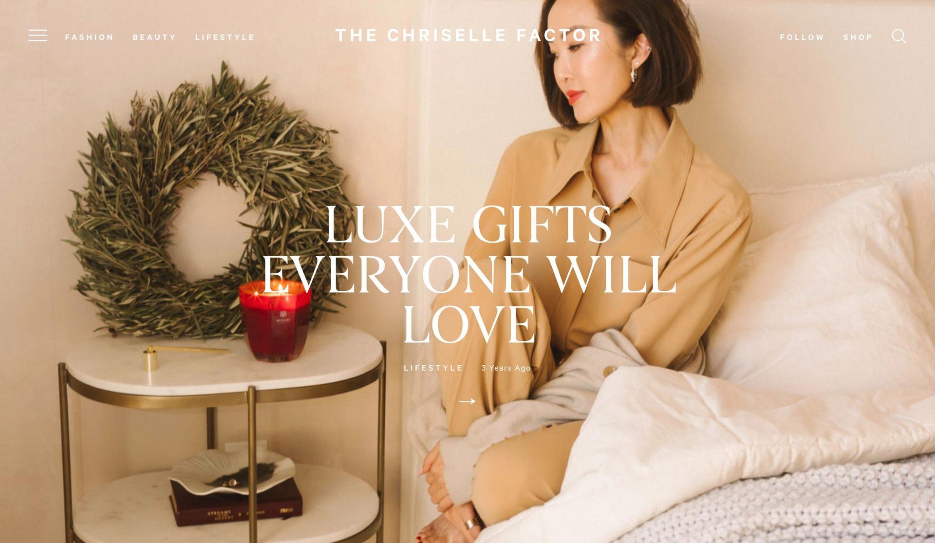 The Chriselle Factor-+lifestyle website examples+