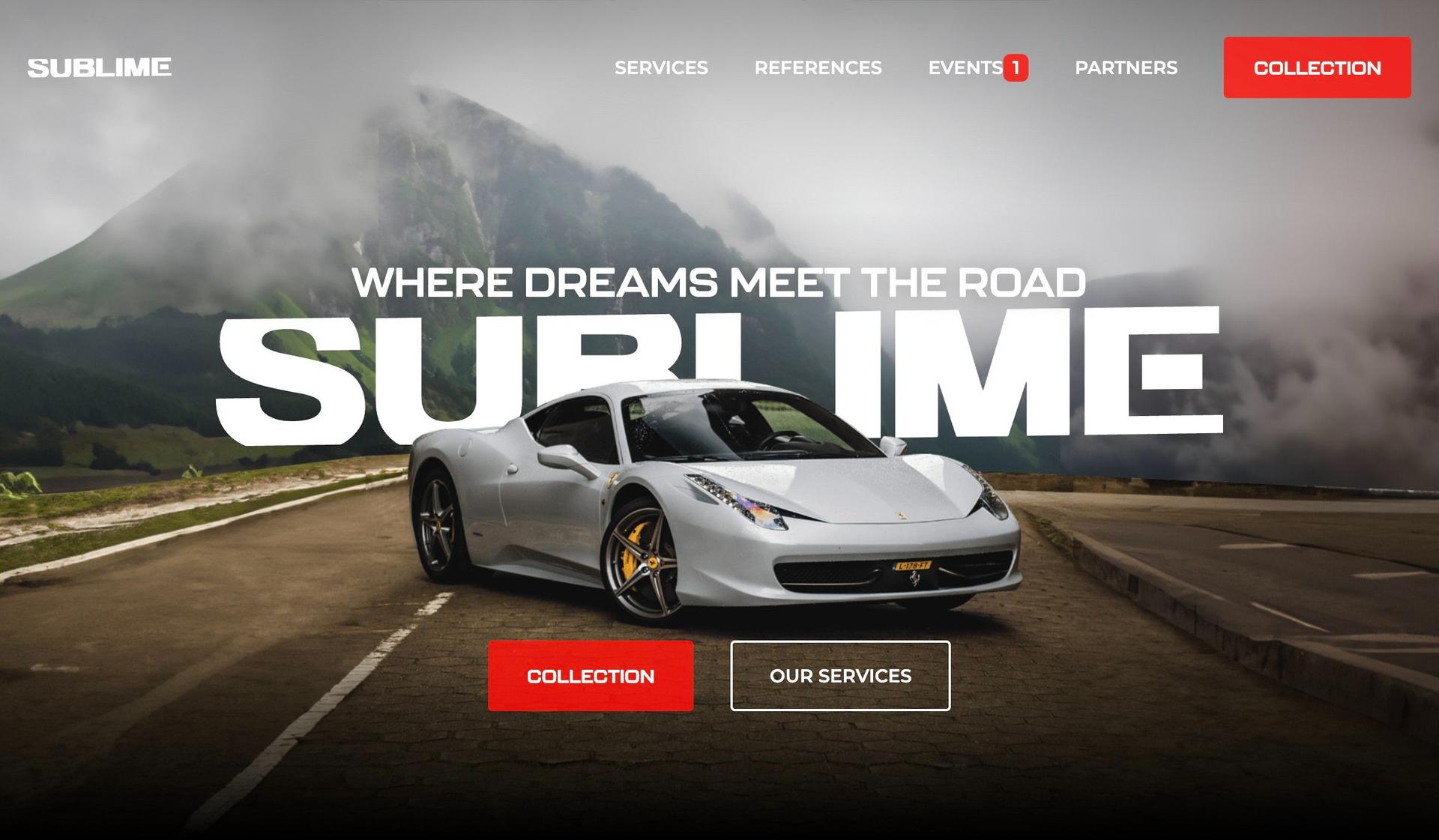 Sublime Cars-car dealership websites