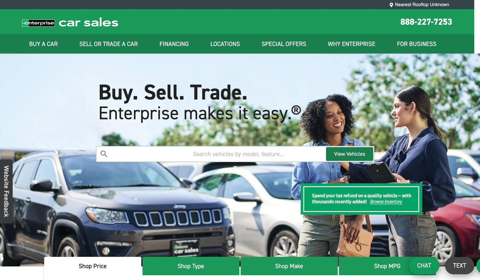 Enterprise Car Sales-car dealership websites