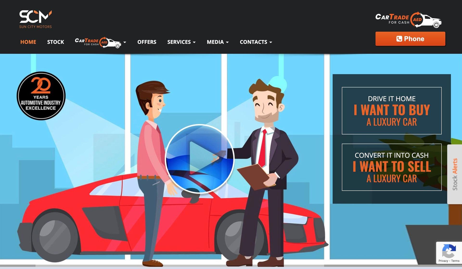 Sun City Motors-car dealership websites