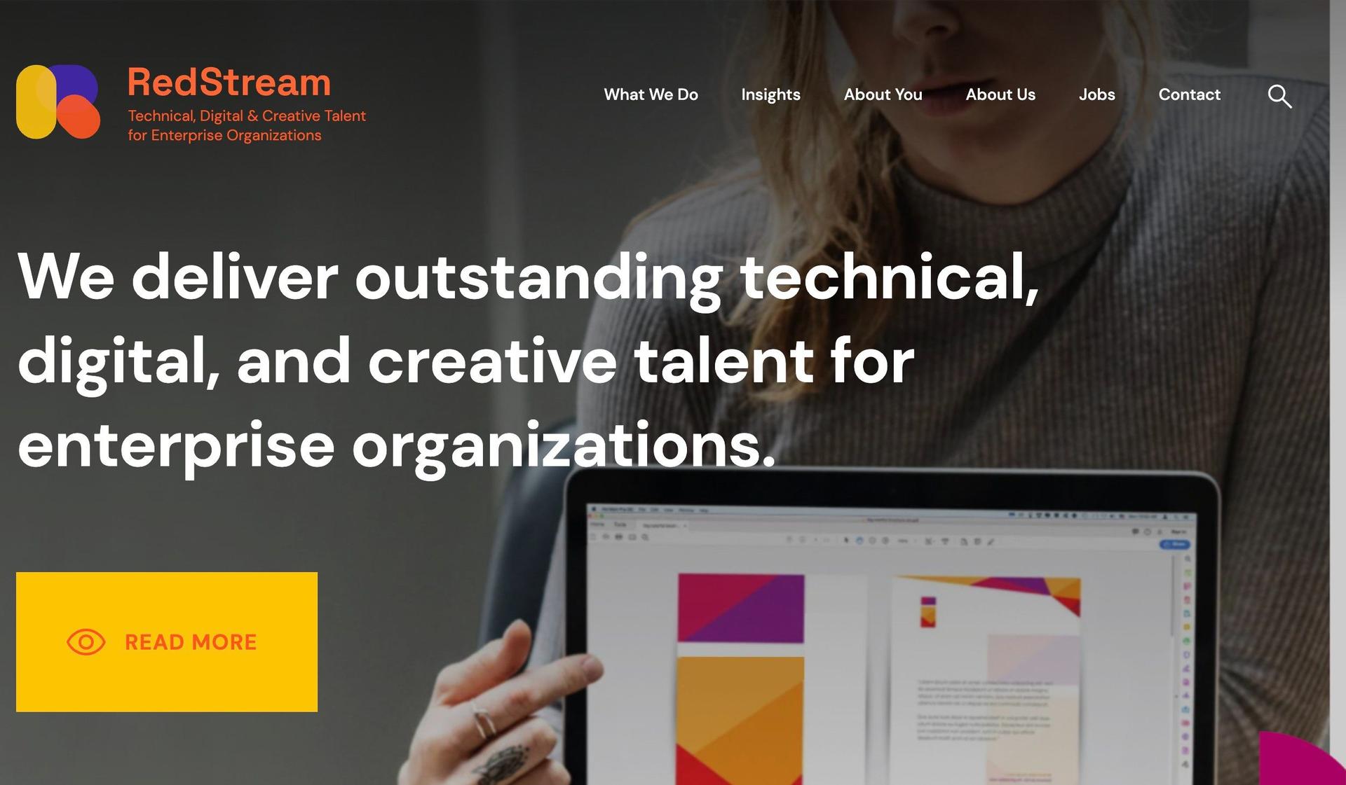 Redstream Technology-recruitment website designs