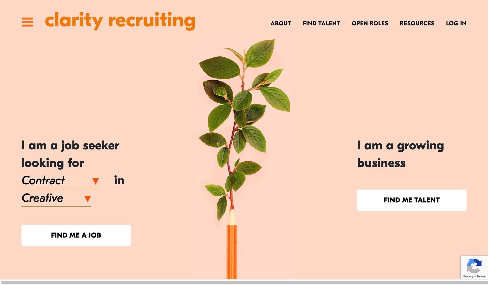 Clarity Recruiting-recruitment website designs