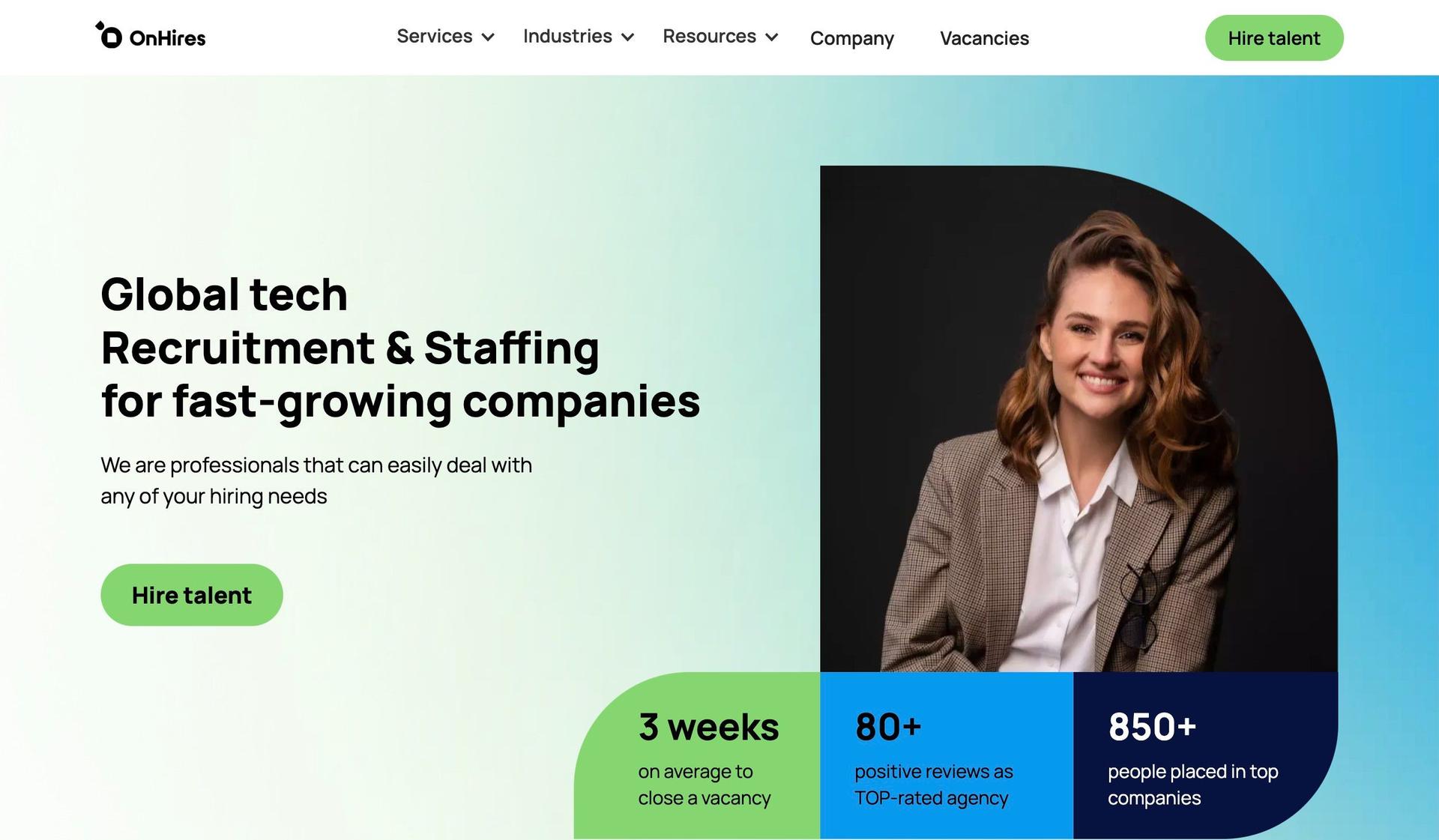 OnHires-recruitment website designs