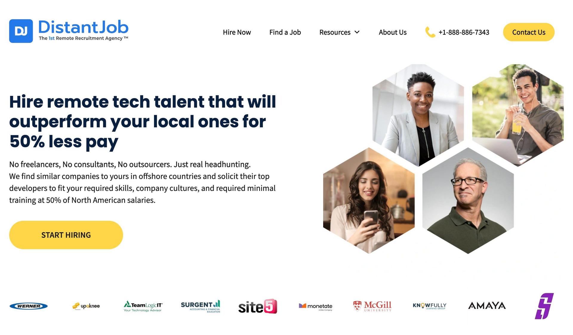 DistantJob-recruitment website designs