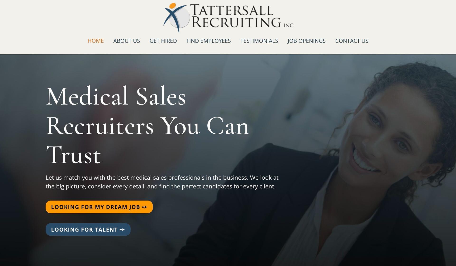Tattersall Recruiting-recruitment website designs