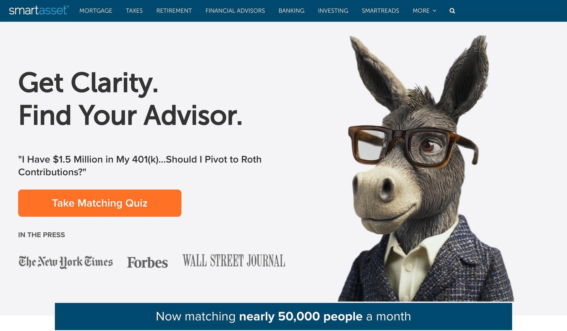SmartAsset-financial services website designs