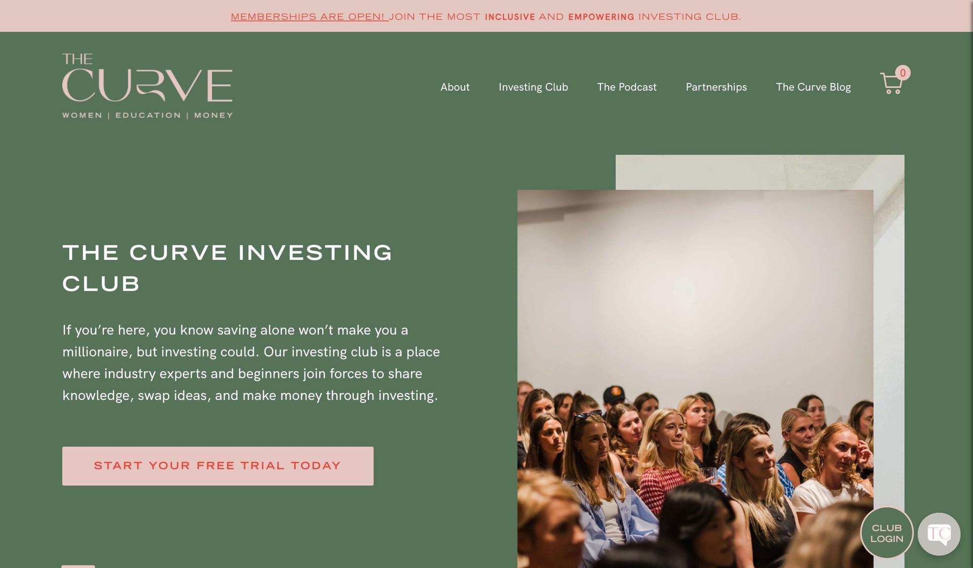 The Curve Platform-financial services website designs