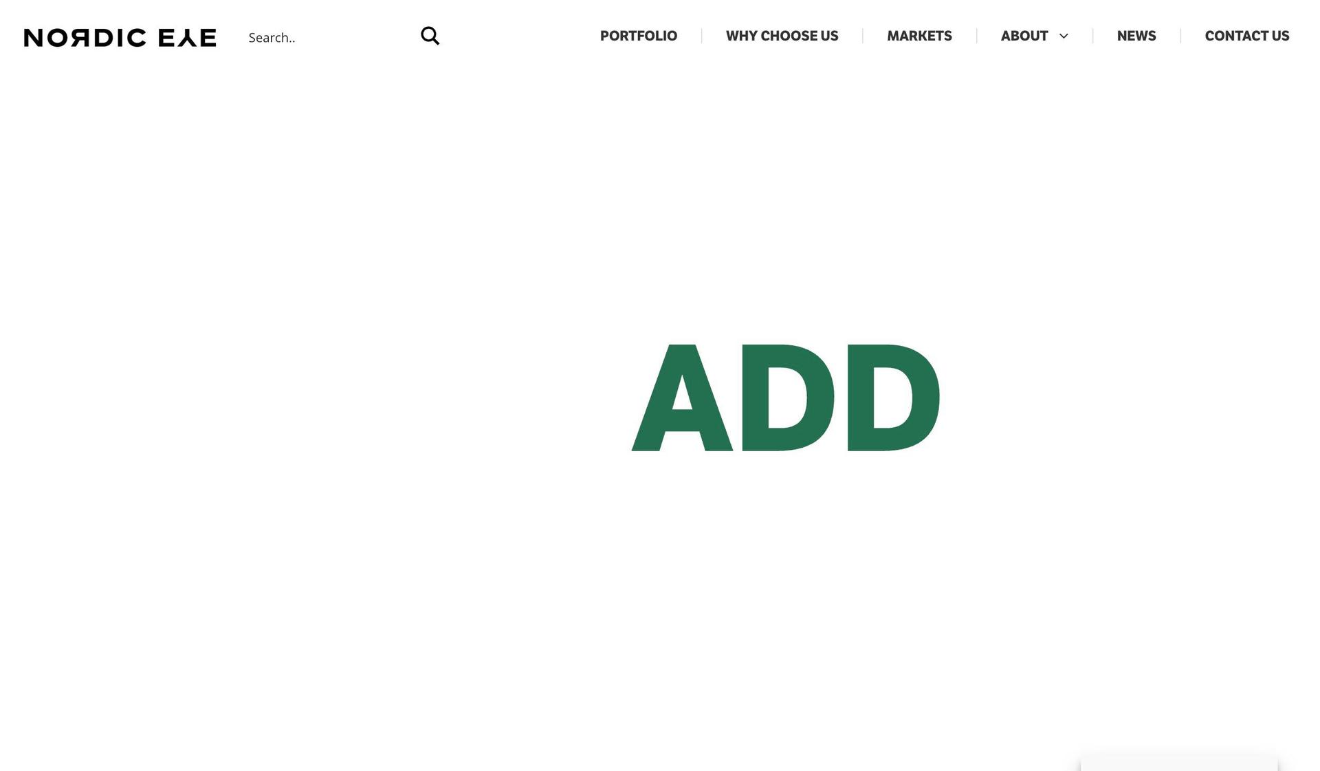 Nordic Eye-financial services website designs