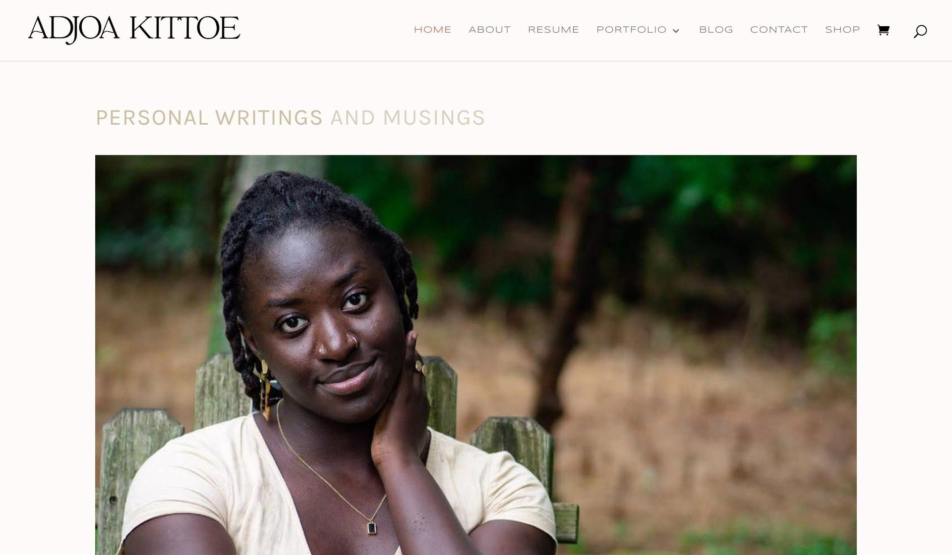 Adjoa Kittoe-examples of notion websites