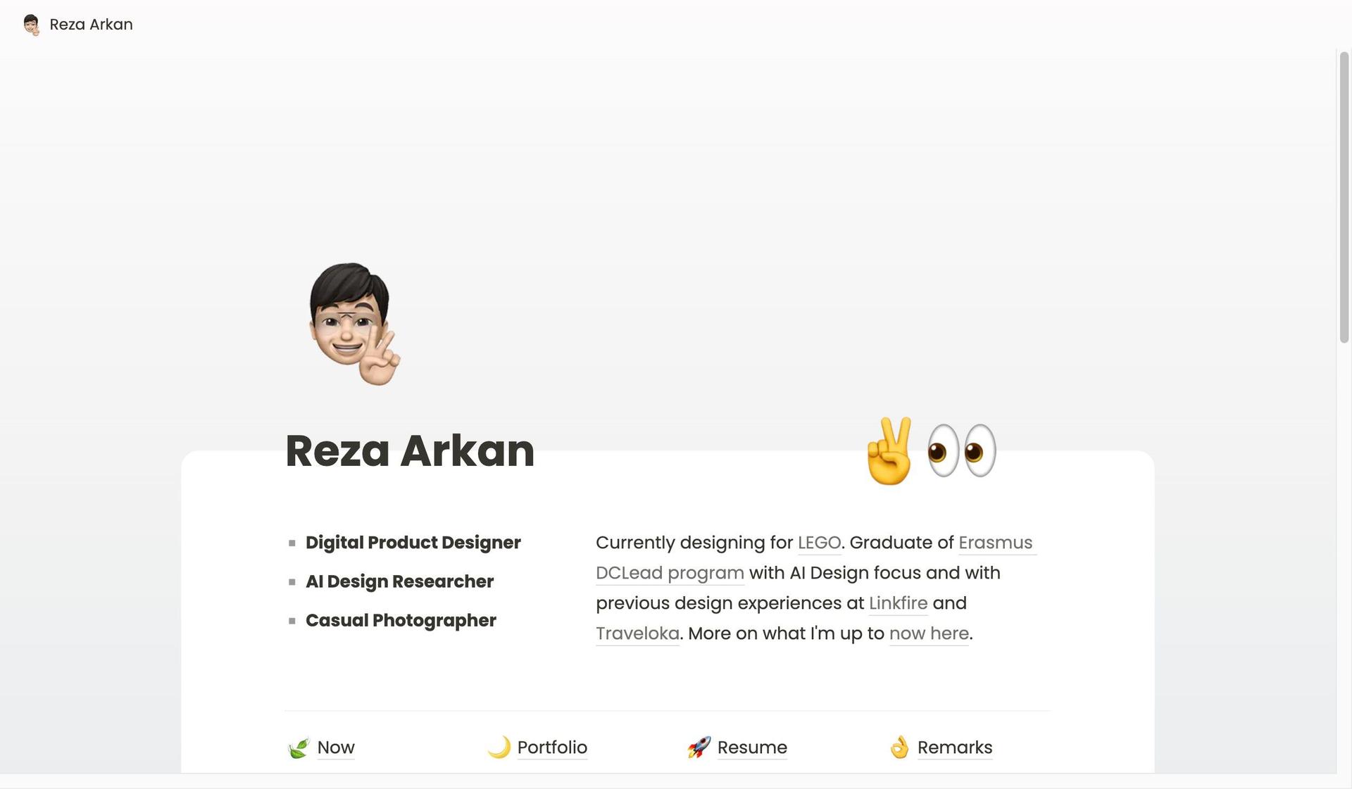Reza Arkan-examples of notion websites