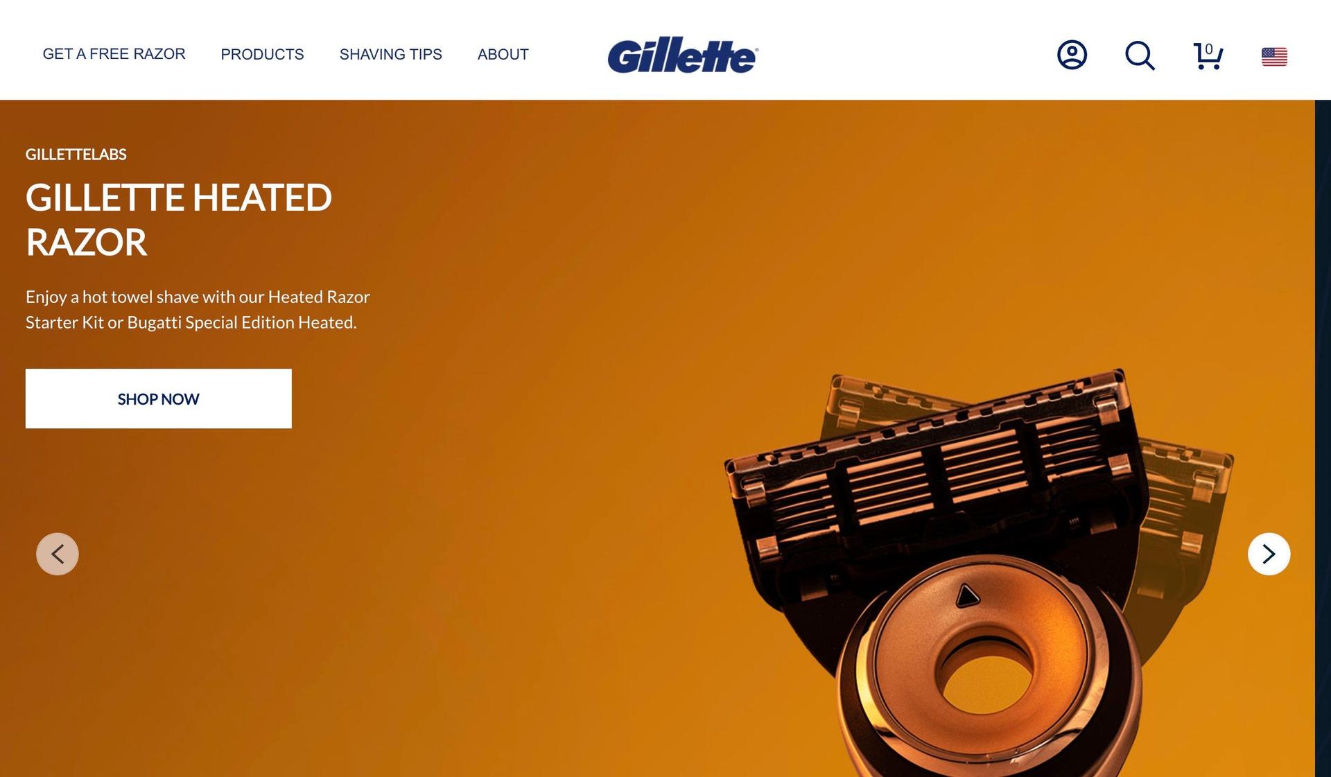 Gillette-examples of bigcommerce stores