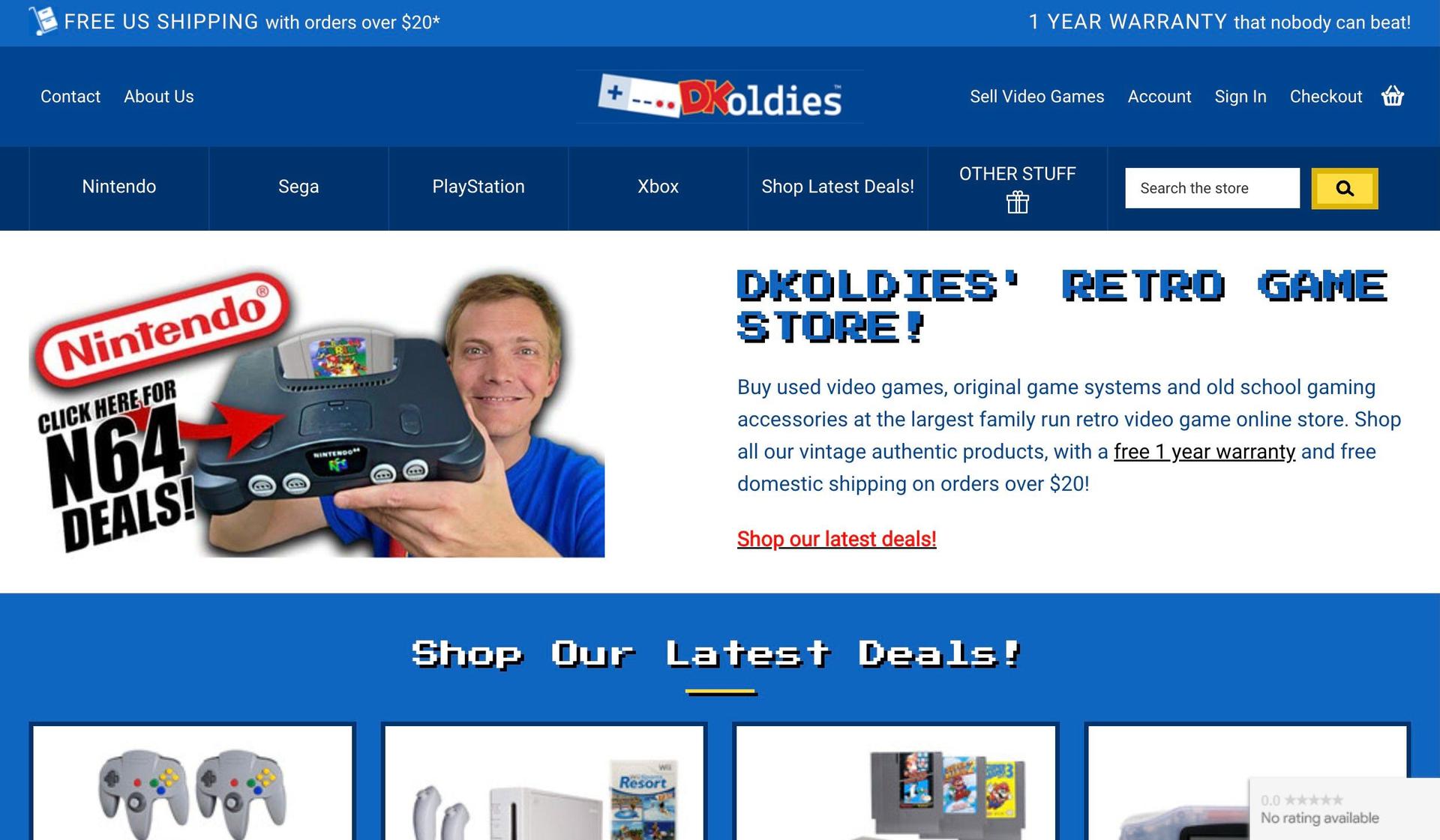 DKOldies-examples of bigcommerce stores