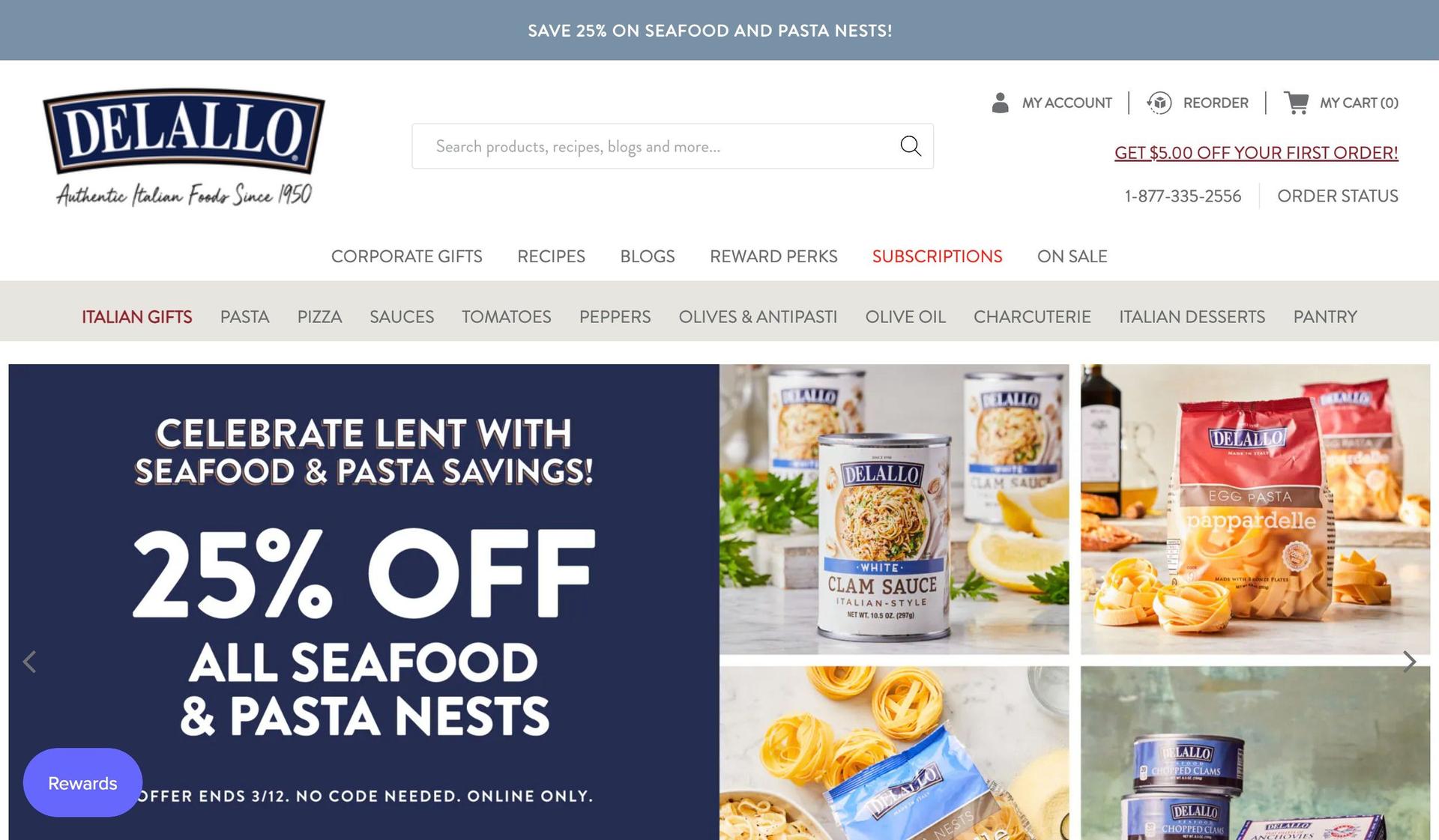 DeLallo-examples of bigcommerce stores