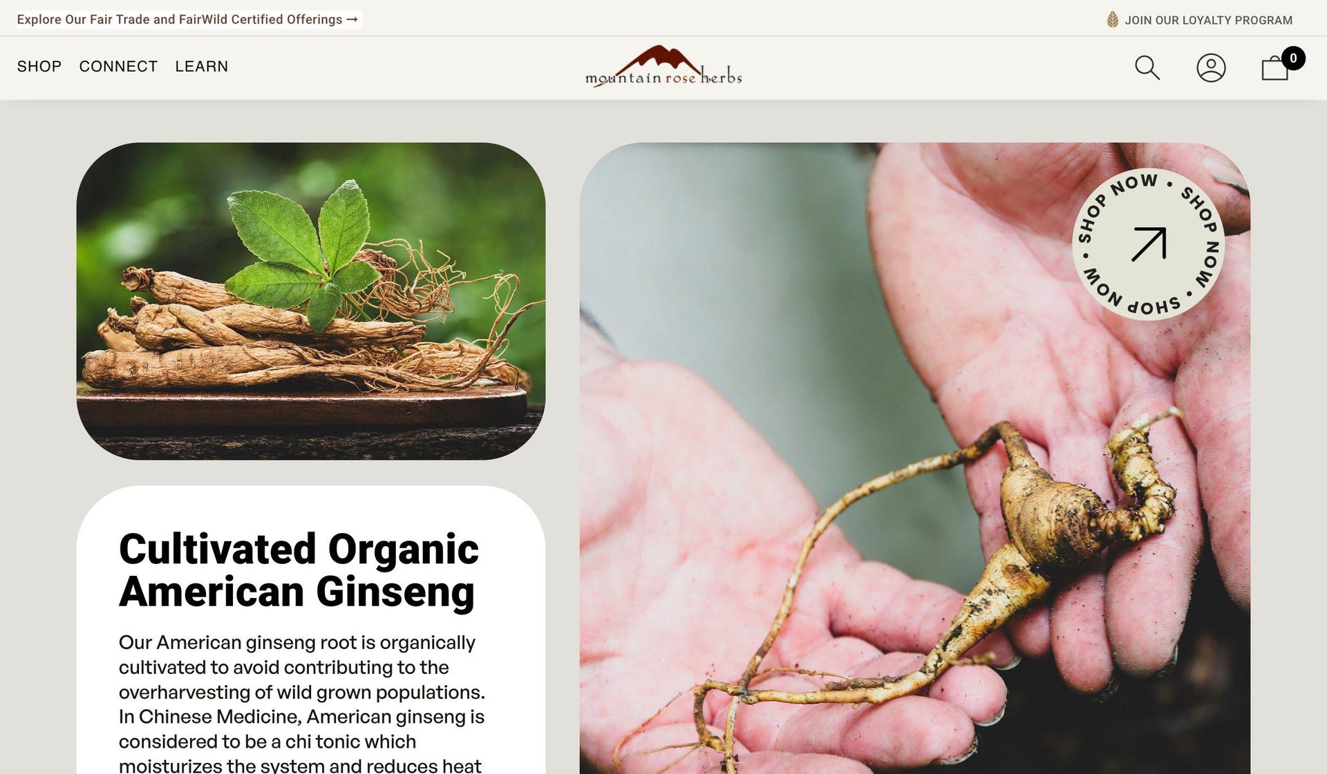 Mountain Rose Herbs-examples of bigcommerce stores