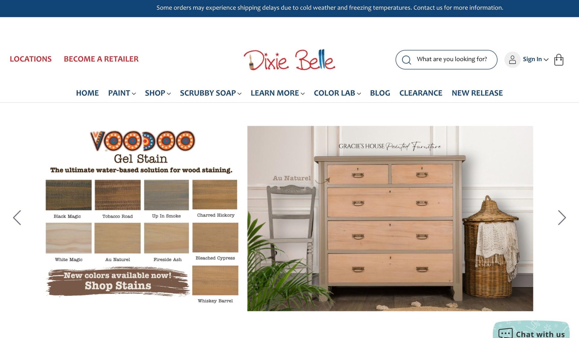 Dixie Belle Paint-examples of bigcommerce stores