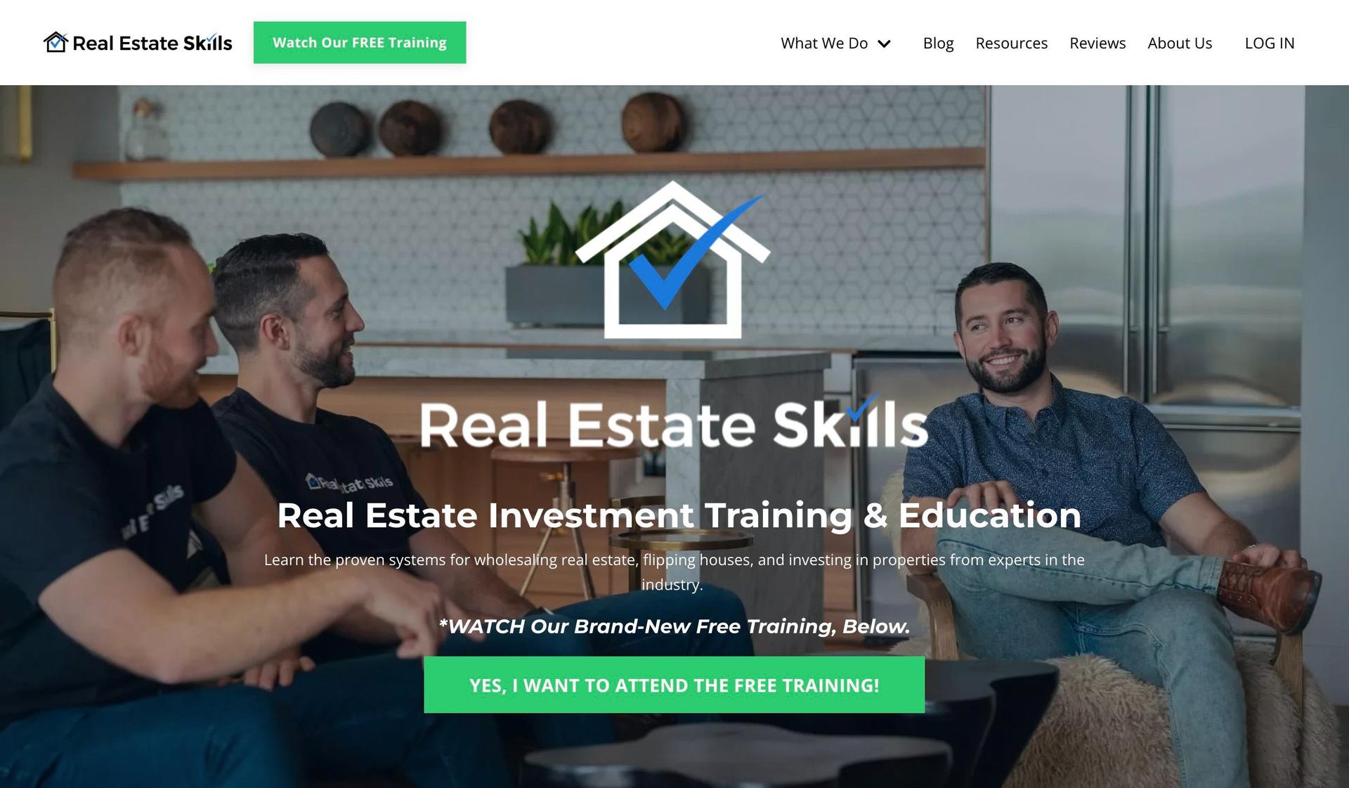 Real Estate Skills-kajabi website examples