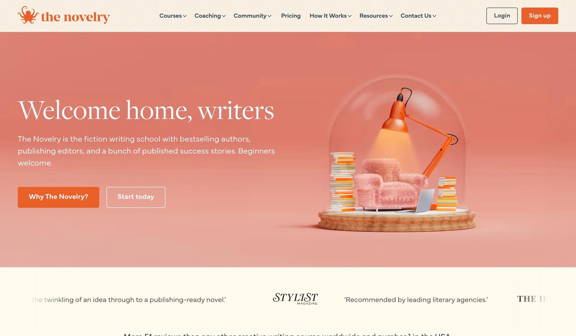 The Novelry-kajabi website examples