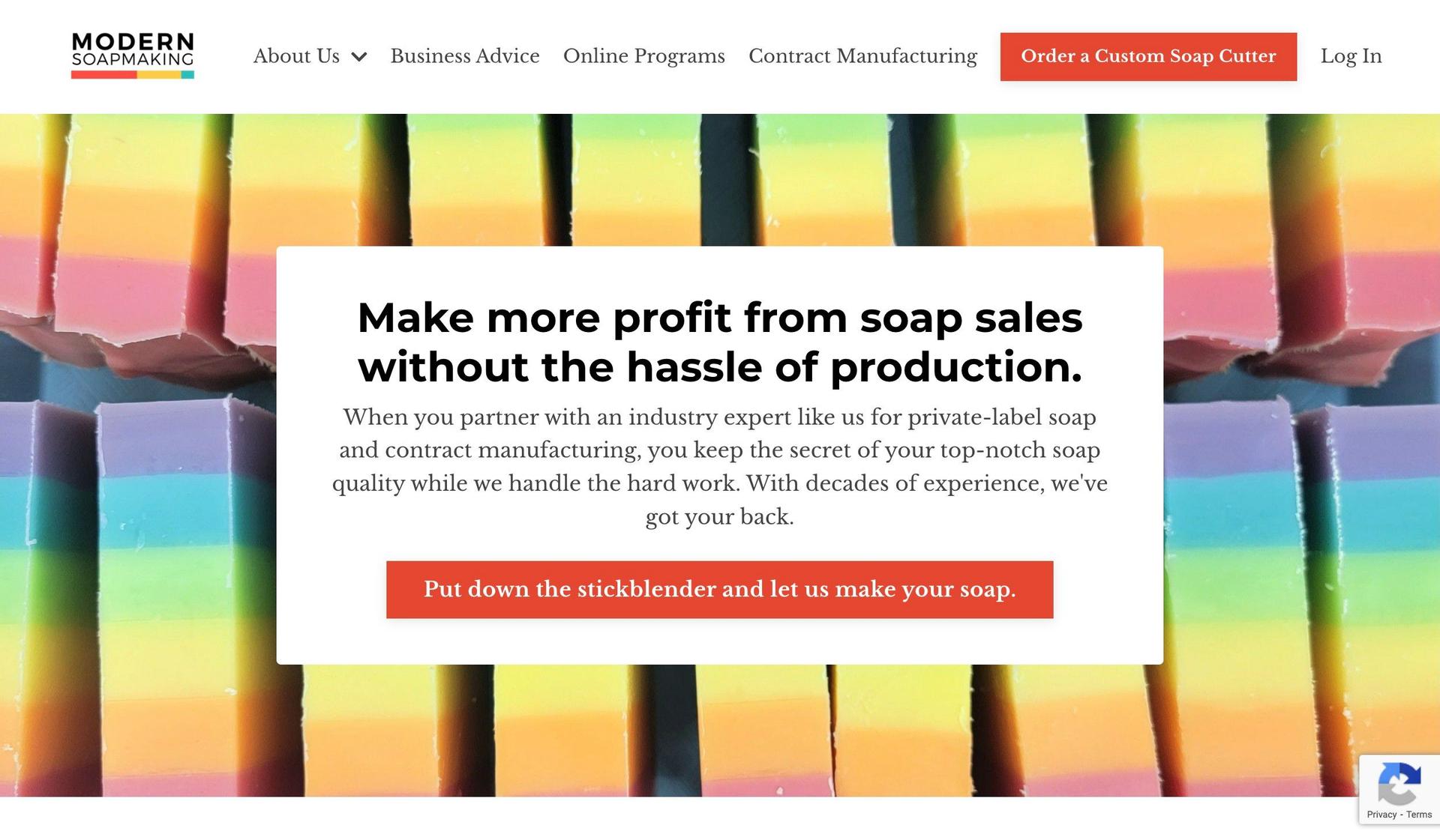 Modern Soapmaking-kajabi website examples