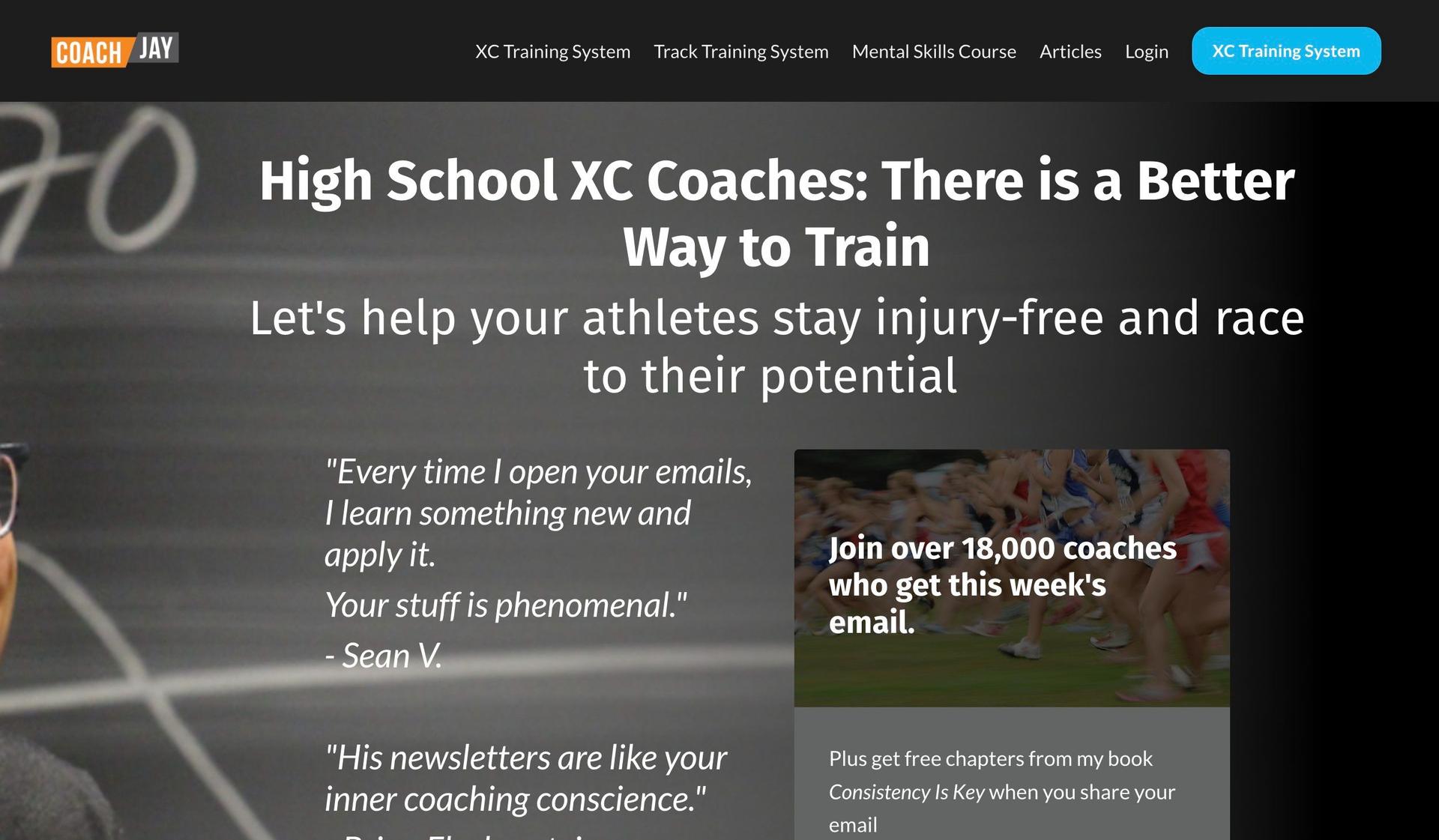 Coach Jay Johnson-kajabi website examples