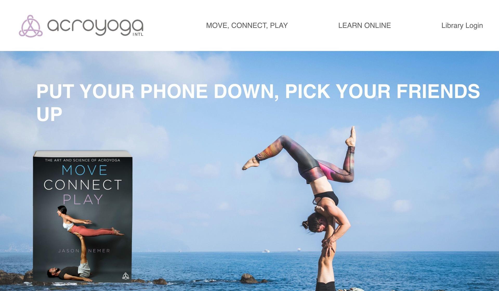 AcroYoga-kajabi website examples