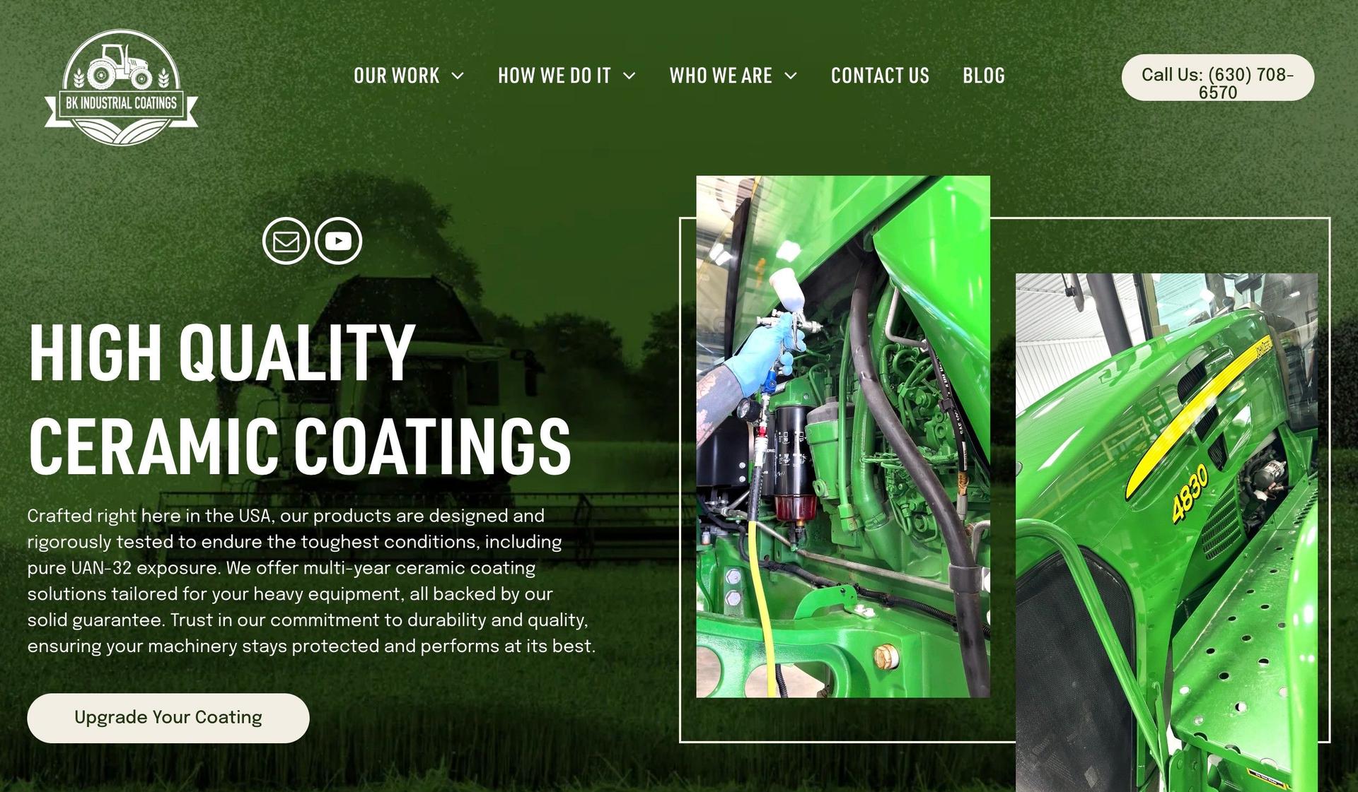 BK Industrial Coatings-duda website examples