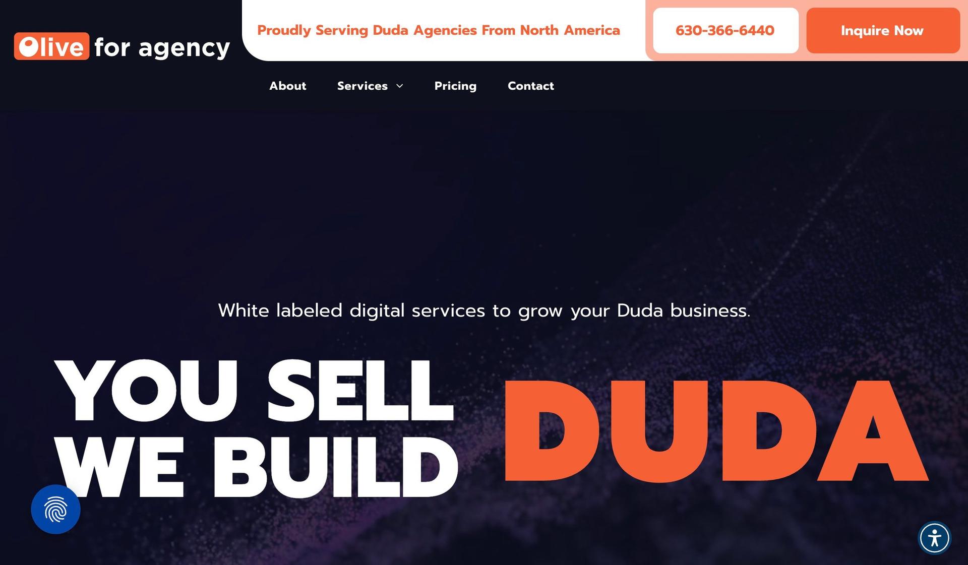 Olive For Agency-duda website examples