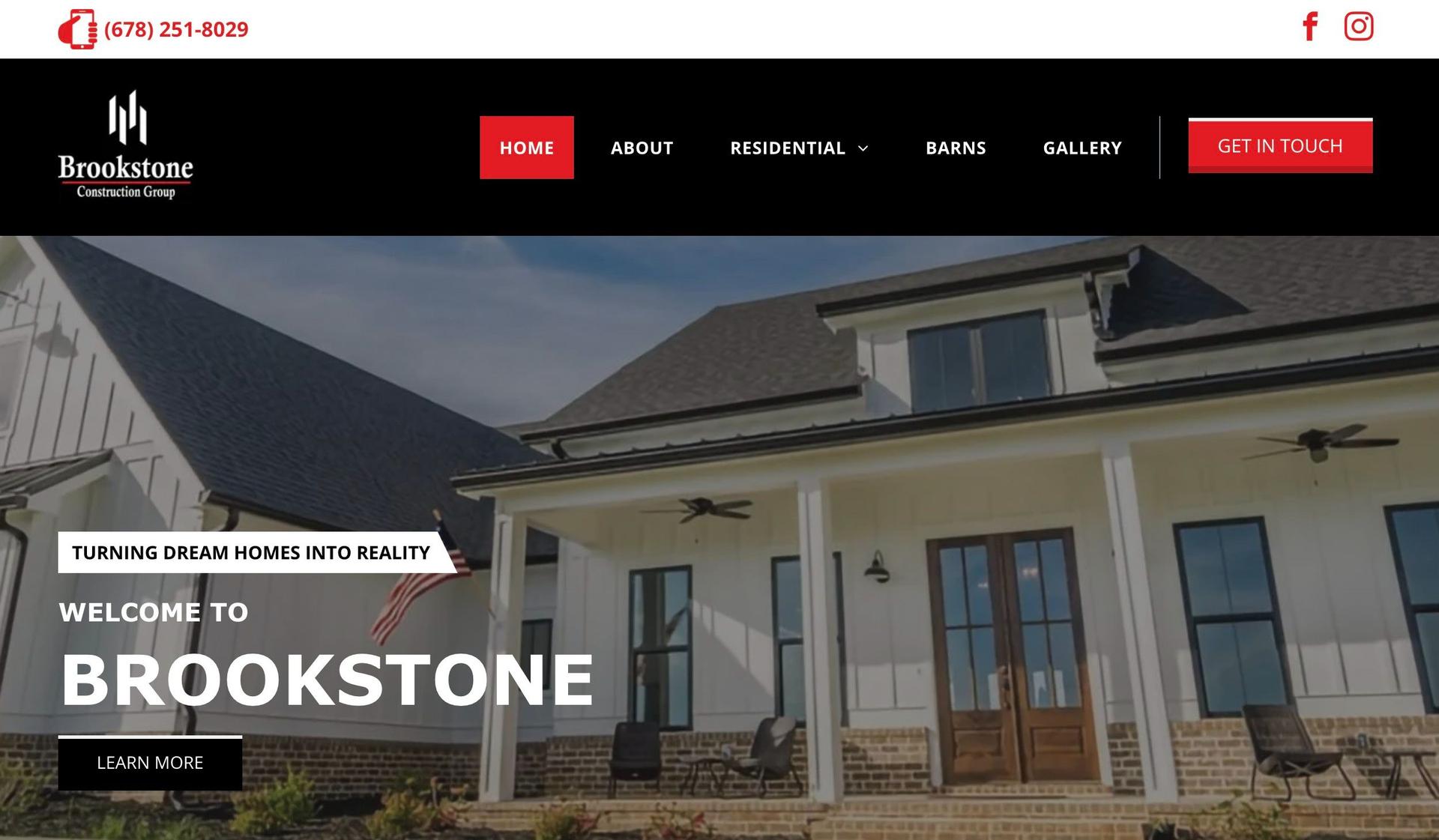 Brookstone Construction Group-duda website examples