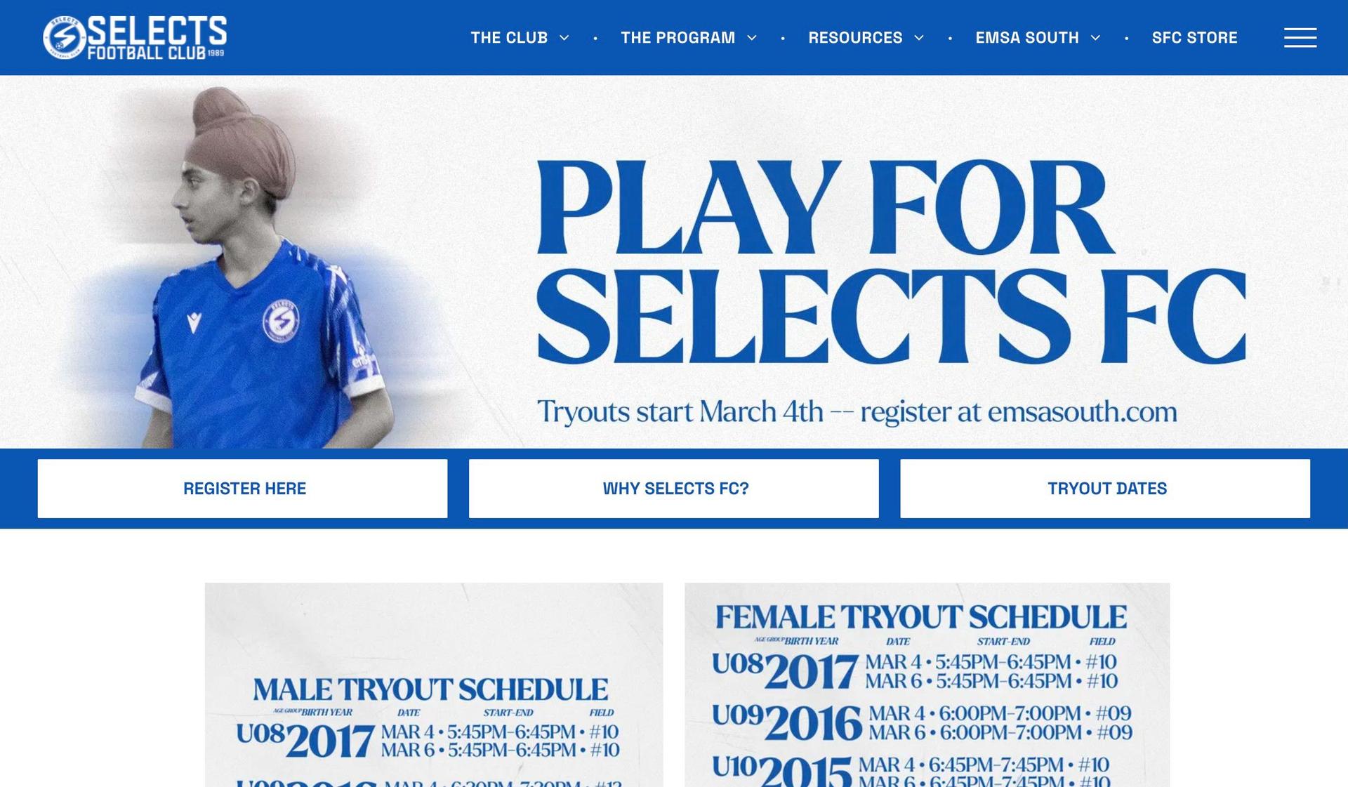 Select SFC-duda website examples